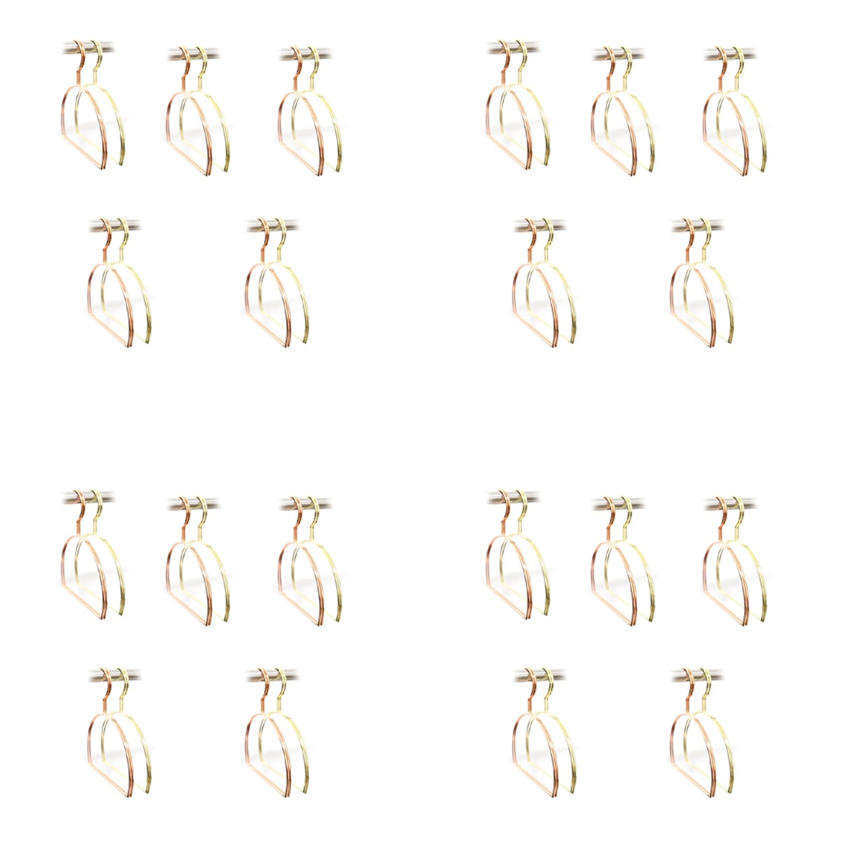 Vjsujehgy 40Pcs/Lot Multifunctional Scarf Belt Round Clothes Hangers Iron Round Hangers Scarf Hangers Metal Round Hanger