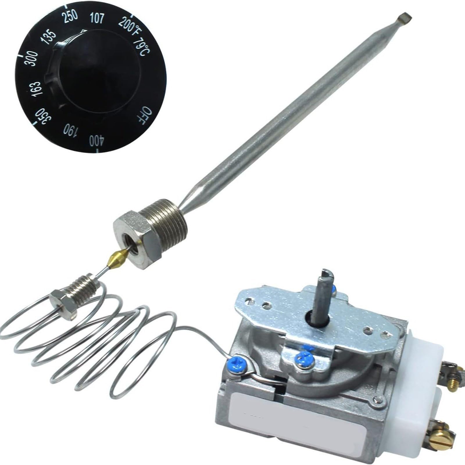 Unidad de Control de Temperatura para freidoras RX-2-24 Termostato para freidoras Interruptores de límite Termostato de Seguridad Pieza de freidora Profesional Duradera