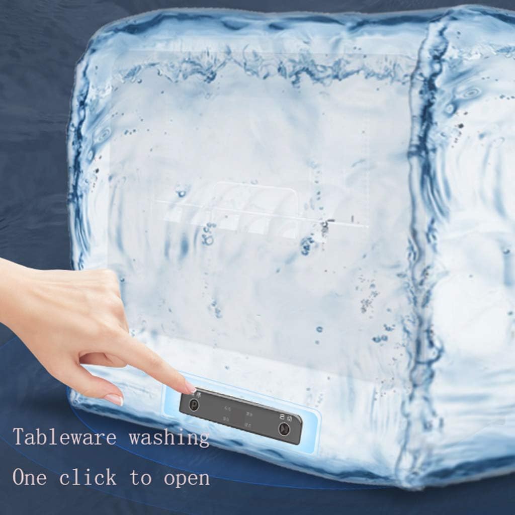 Compact Portable Countertop Dishwasher With Led Display, Fully Automatic Tabletop Dishwasher, Luxurious Touch Panel, No Installation Required