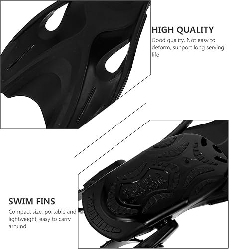 Miniatura 7 de VANZACK Aletas de natación cortas ajustables para TPR Open Toe Snorkeling Aletas Cómodo Entrenamiento Natación Regazo para