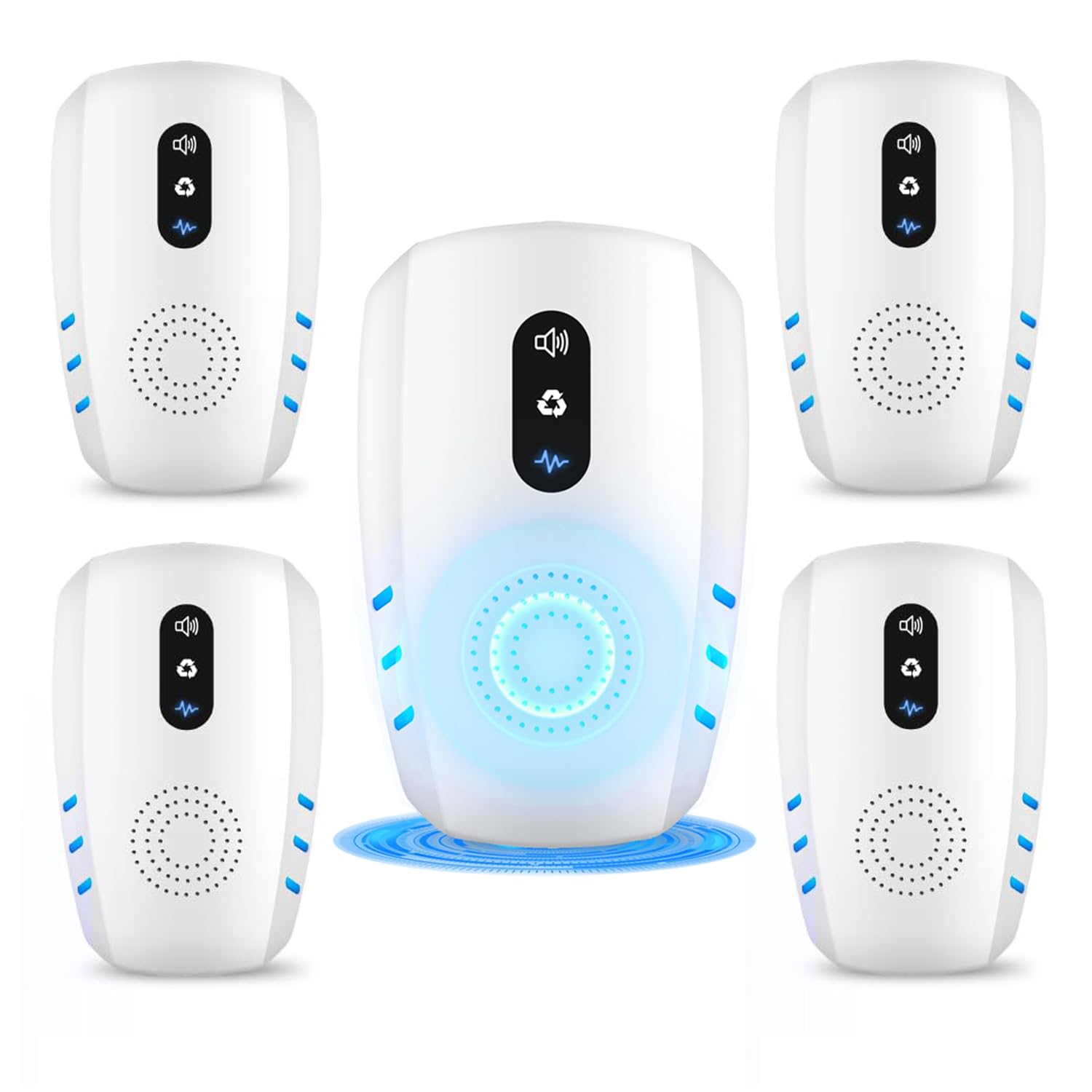 2026 Cvtayn Upgraded Ultrasonic Pest Repellent Indoor Repeller, Mouse Traps, Repellent Roach, Mouse, Bugs, Mosquito, Mice, Spider, Ant, Rodent Repellent Ultrasonic Plug in, 3 Mode Switching，5 Pack