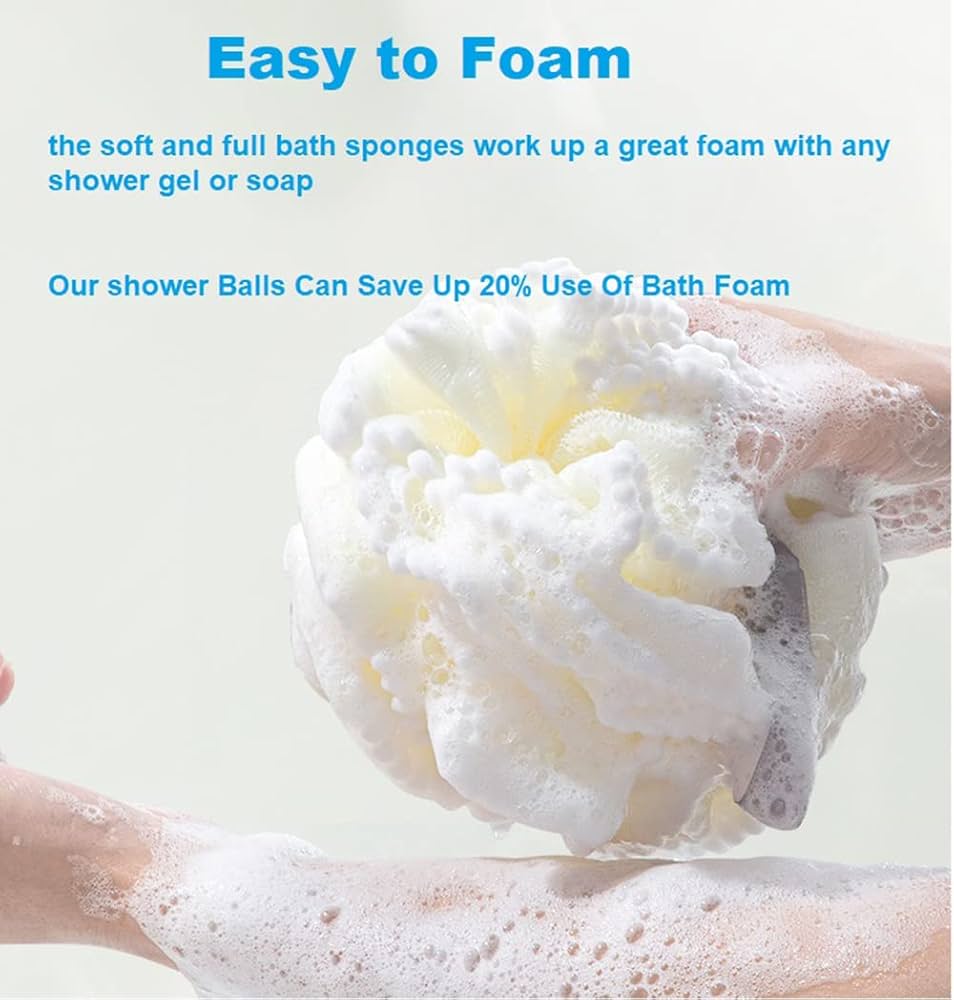 とも Amazon.com: Shower Bath Sponge, Jixik 50g Soft Shower