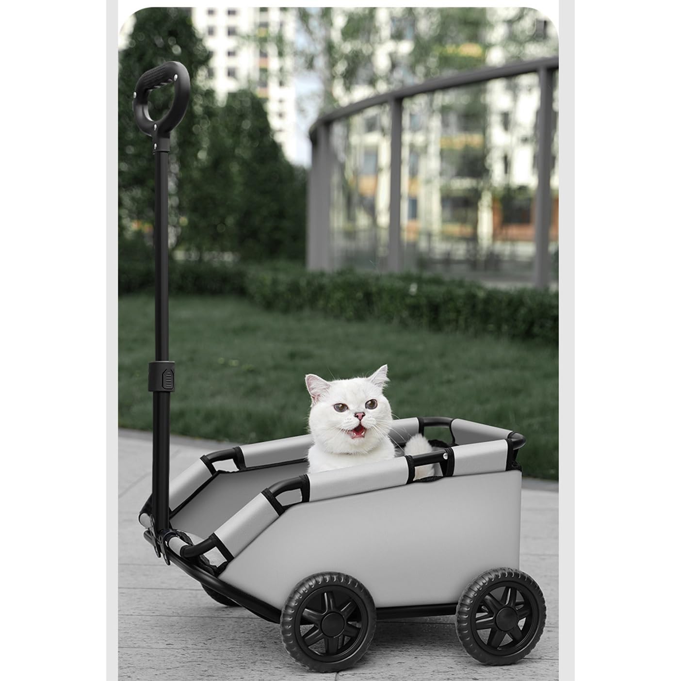 Zusammenklappbarer Trolley for Katzen Und Kleine Hunde, Tragbarer Einkaufswagen