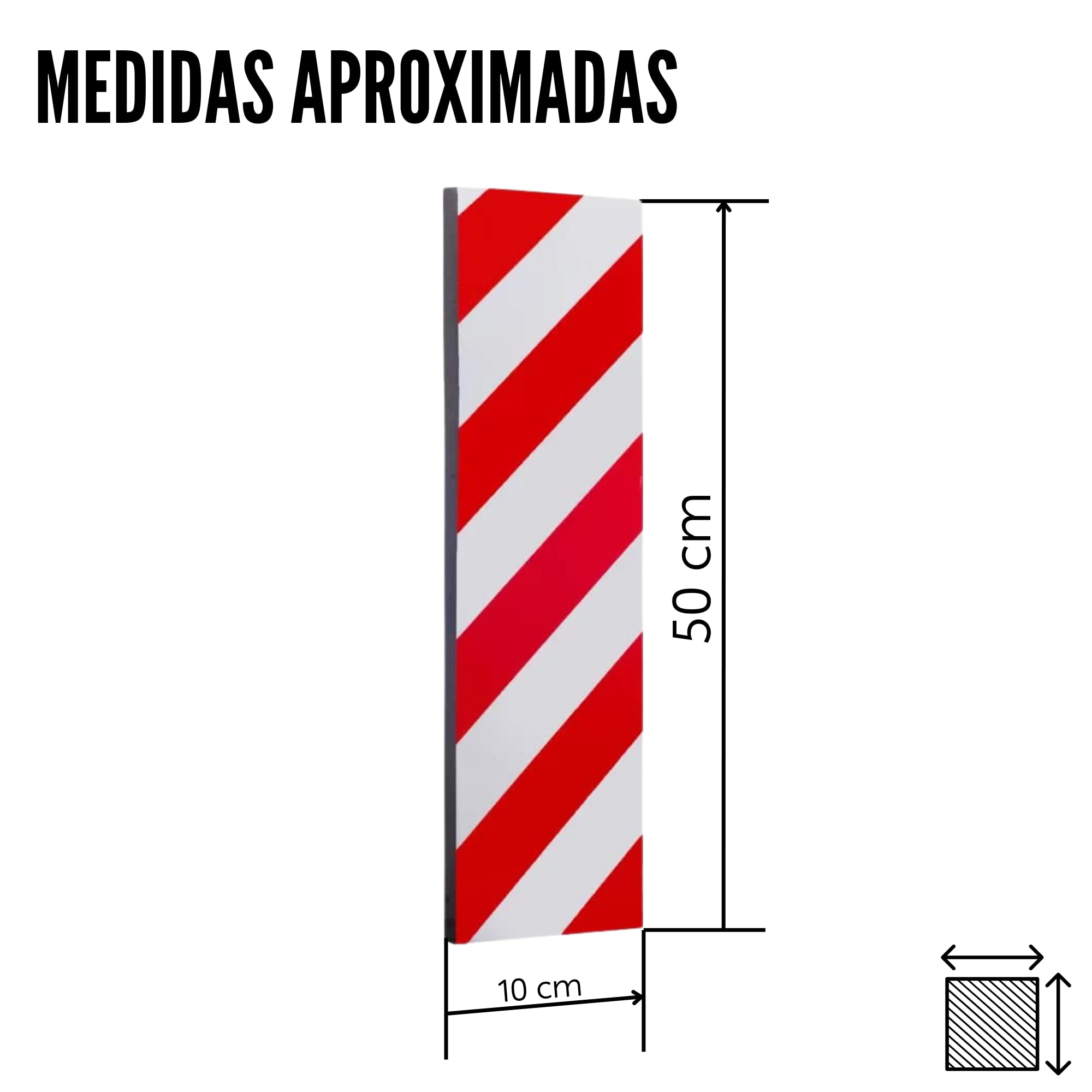 Protectores de Espuma Adhesivo para Garaje, Protector Columnas Garage, Protector Esquinas Garaje, Protector Puertas y paragolpes Coche, Protege carrocería Coche, 50 cm x 10 cm, 2 Unidades - imagen 5