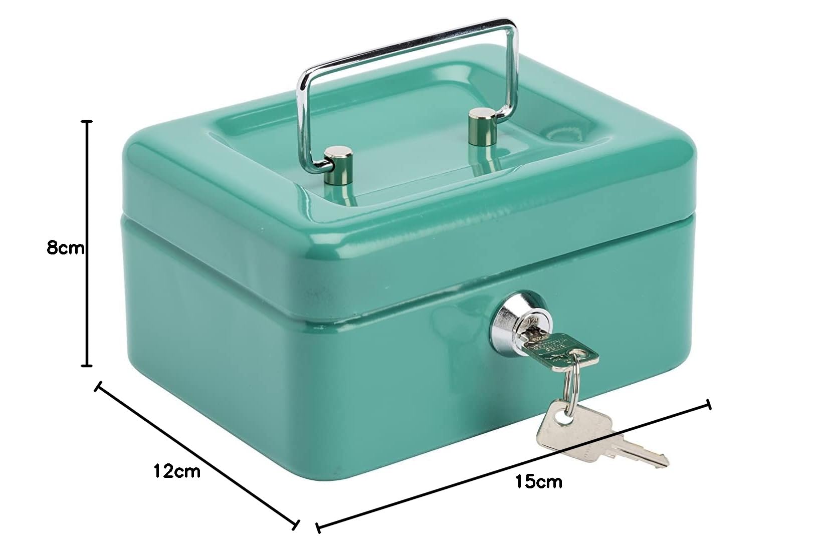 Cassetta Portavalori Burg-Wächter - Serratura Chiave Verde Turchese - Foto 6