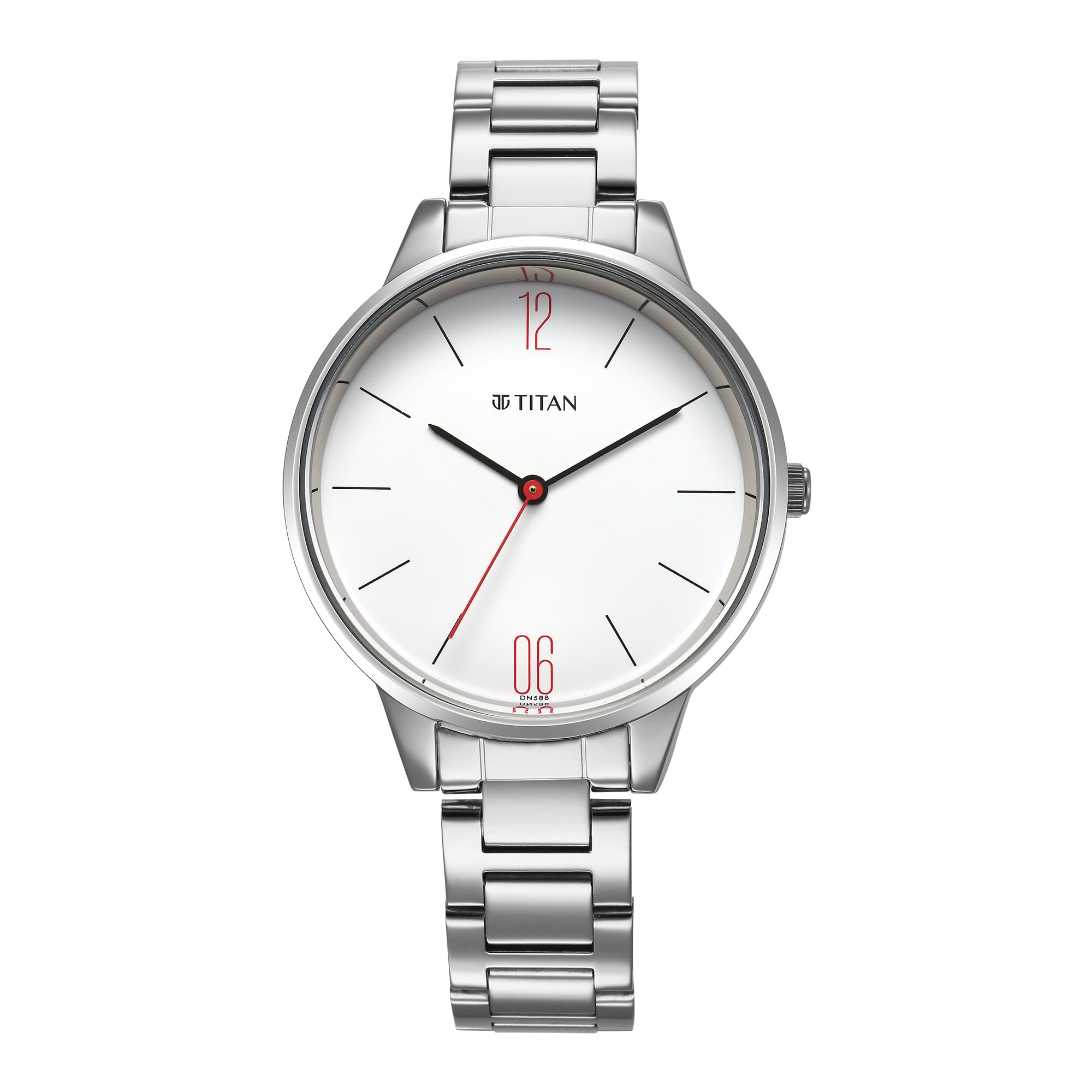 Titan Quartz Analog White Dial Stainless Steel Strap Watch for Women-NS2648SM09 (B0CFFW6TFH) Amazon Price History, Amazon Price Tracker