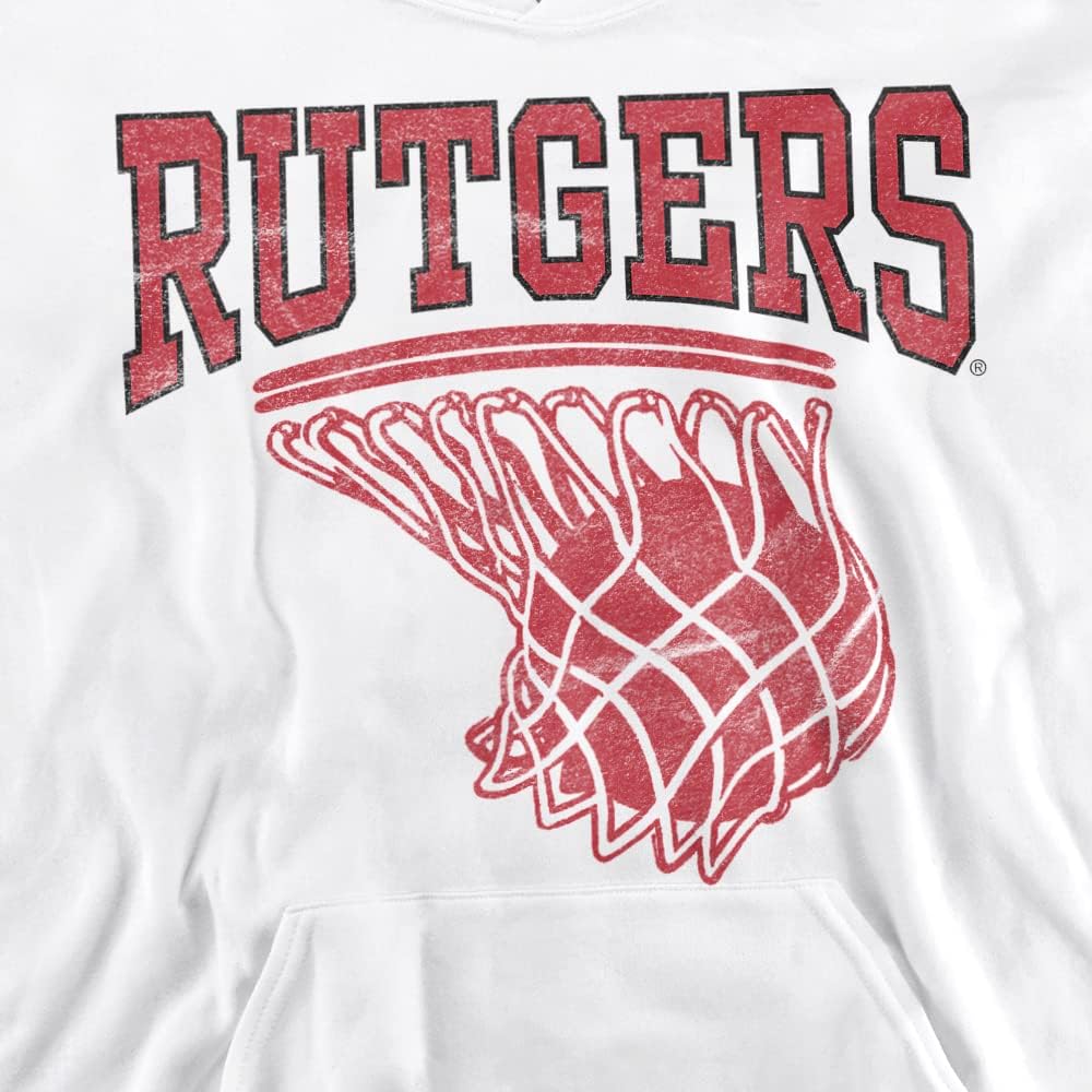 Rutgers University Official Basketball Hoop Youth Kids Boy/Girls Pull-Over Hoodie Sweatshirt