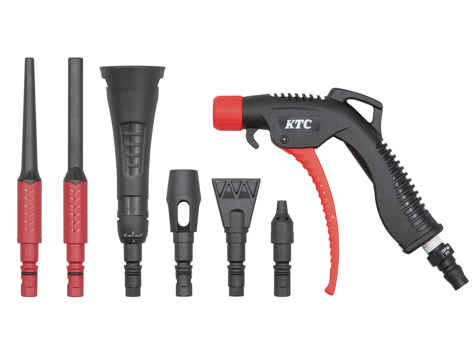 Amazon.co.jp: 京都機械工具(KTC) エアブローガンセット ノズル6種類付