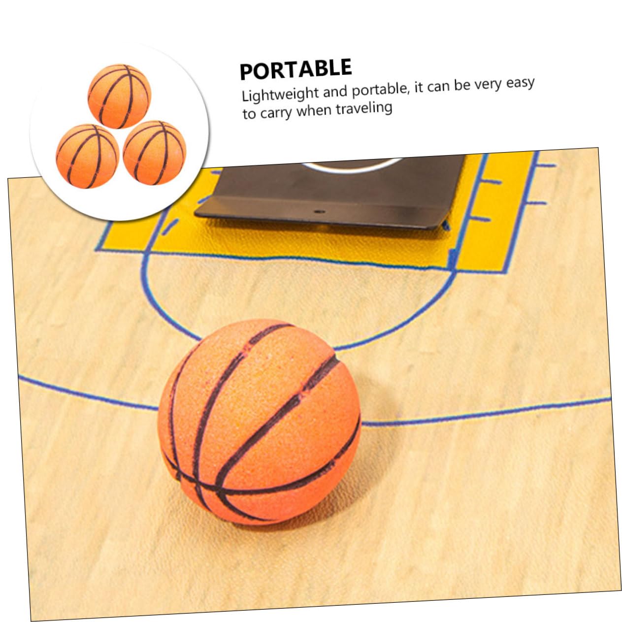 Bola de Baño de Cristales Marinos 3 Piezas, Forma de Baloncesto | Burbujas Abundantes, Portátil y Ligera, para Baños de Pies y Viajes, Limpia la Piel