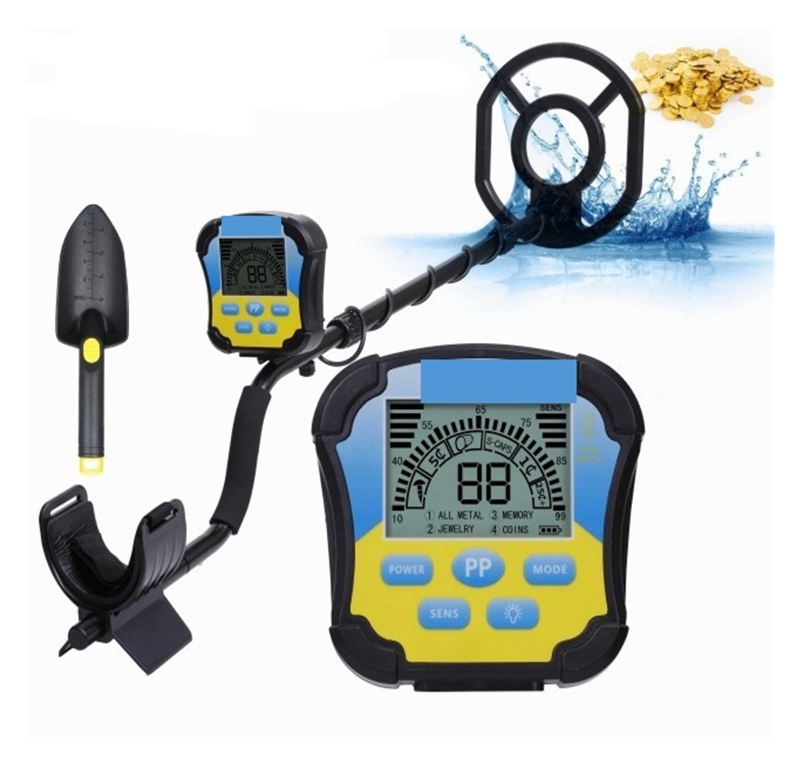 Metal Detector, Handheld Underground Metal Detector MD-8030 High Sensitivity Gold Digr Treasure Hunter Finder Pinpoint Detector(2)