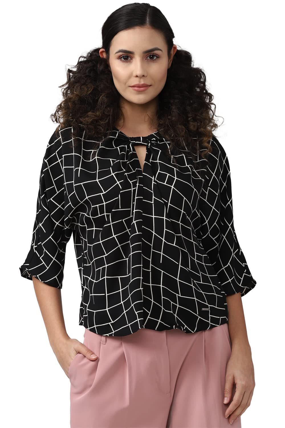 van heusen Women's Printed Regular Fit Blouse-picture-20