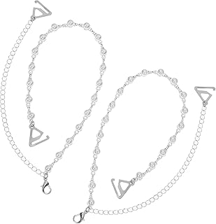 BESTOYARD Bra Straps Pearl Underwear Chain Bridal, Invisible Non-Slip Versatile Shoulder Adjustable Bra Straps for Summer Off-Shoulder - Buy now