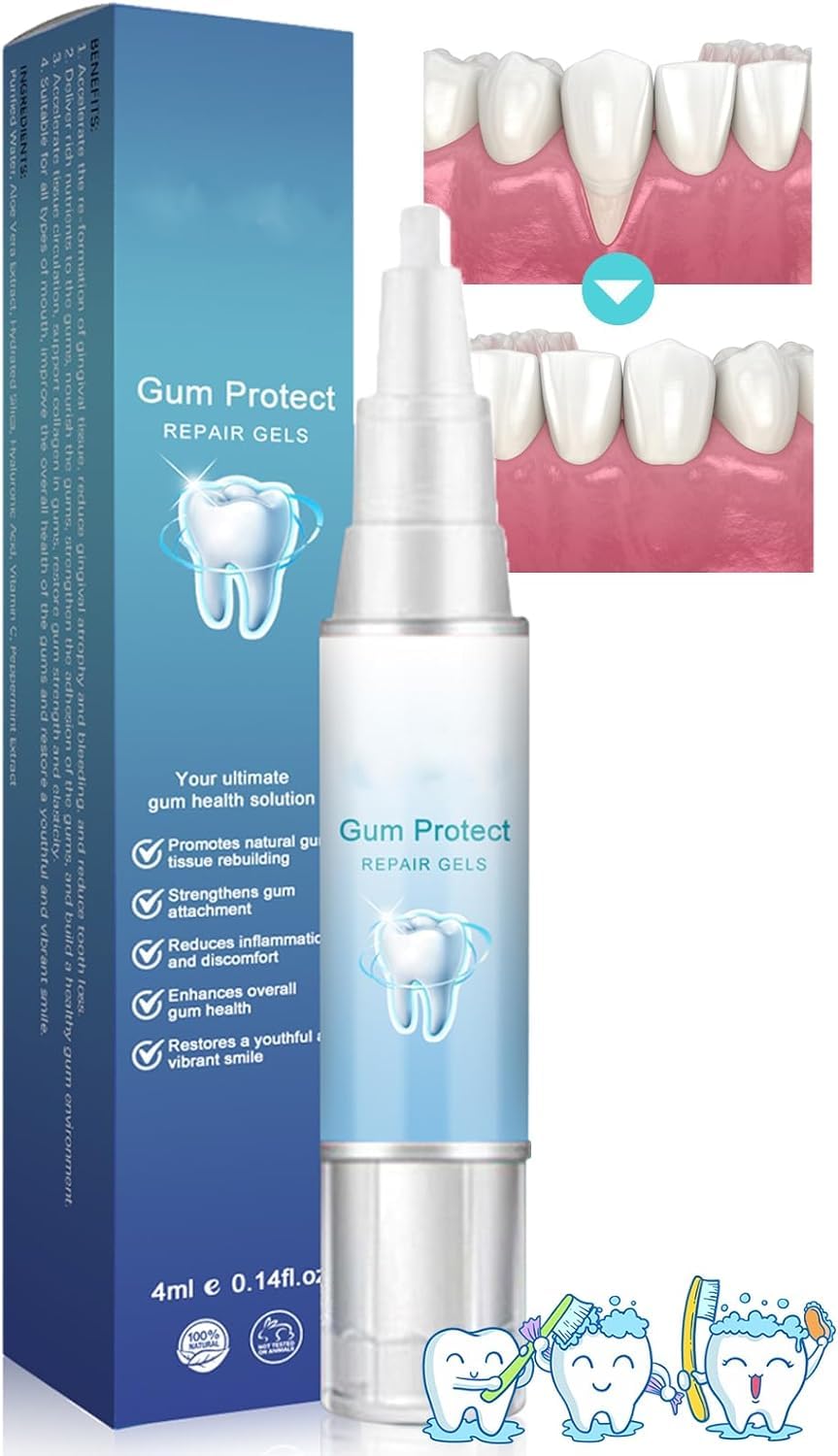 Gum Shield Therapy Gel, Gum Repair Treatment Gel, Dentizen Gum Therapy Gel, Teeth Whitening Essence Pen, Deeply Cleaning Gums, Enhances Overall Gum Health (1pc)