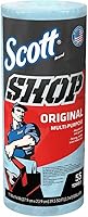 Scott Shop Towels Roll by Kimberly-Clark 75130, 55 Sheets, Ultra-Strong for Grease, Oil & Spill Cleanup in Garages (4.8/5 Stars)