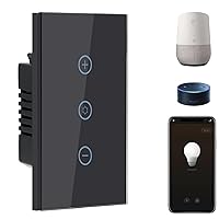 Vista 16 de BSEED Interruptor de luz inteligente, interruptor táctil WiFi de 2 bandas con control de aplicación Smart Life y función de temporización