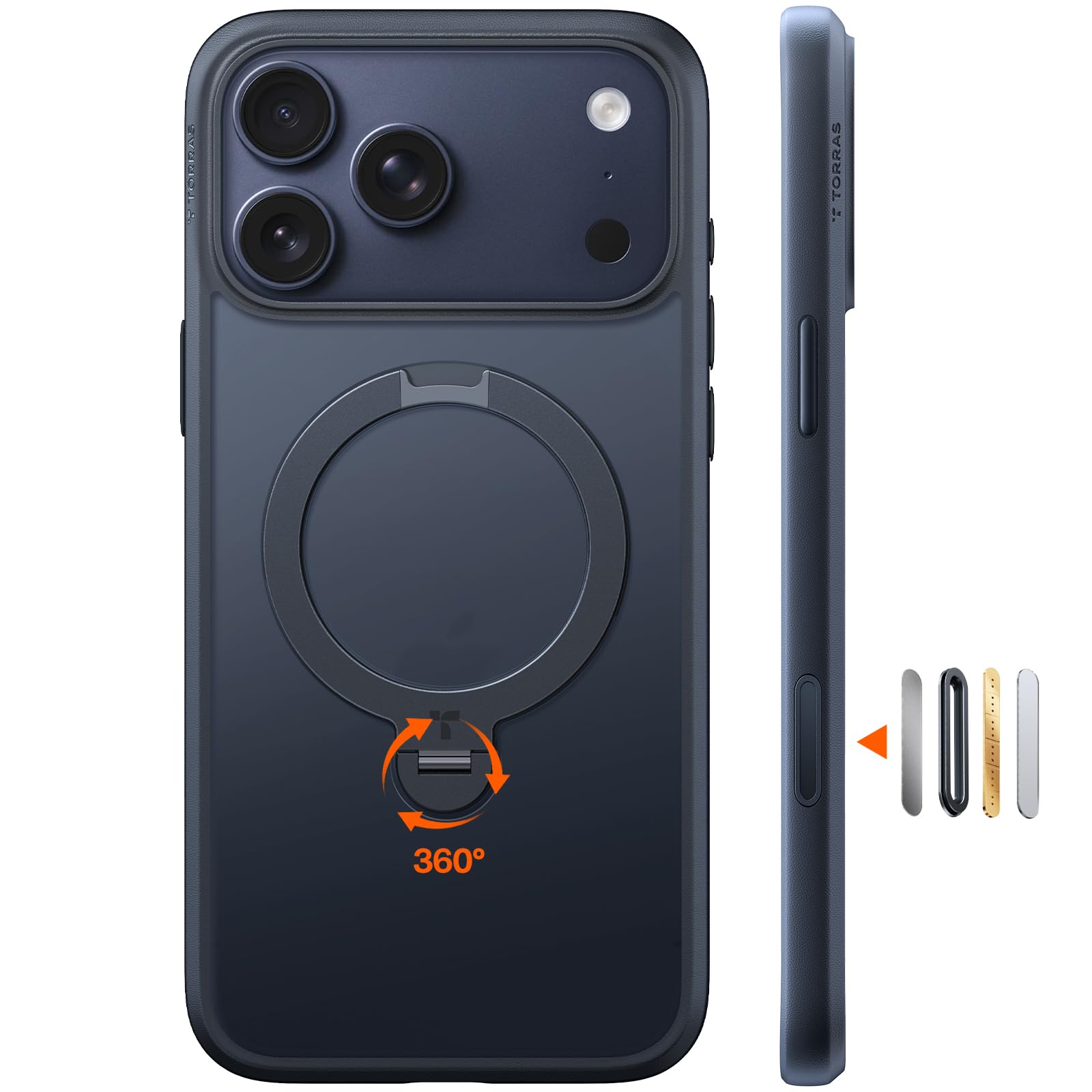 TORRAS 360°回転式ケース ブラックiphone17 pro Amazon.co.jp: TORRAS iPhone 17 Pro Max 用 ケース【多機能一体