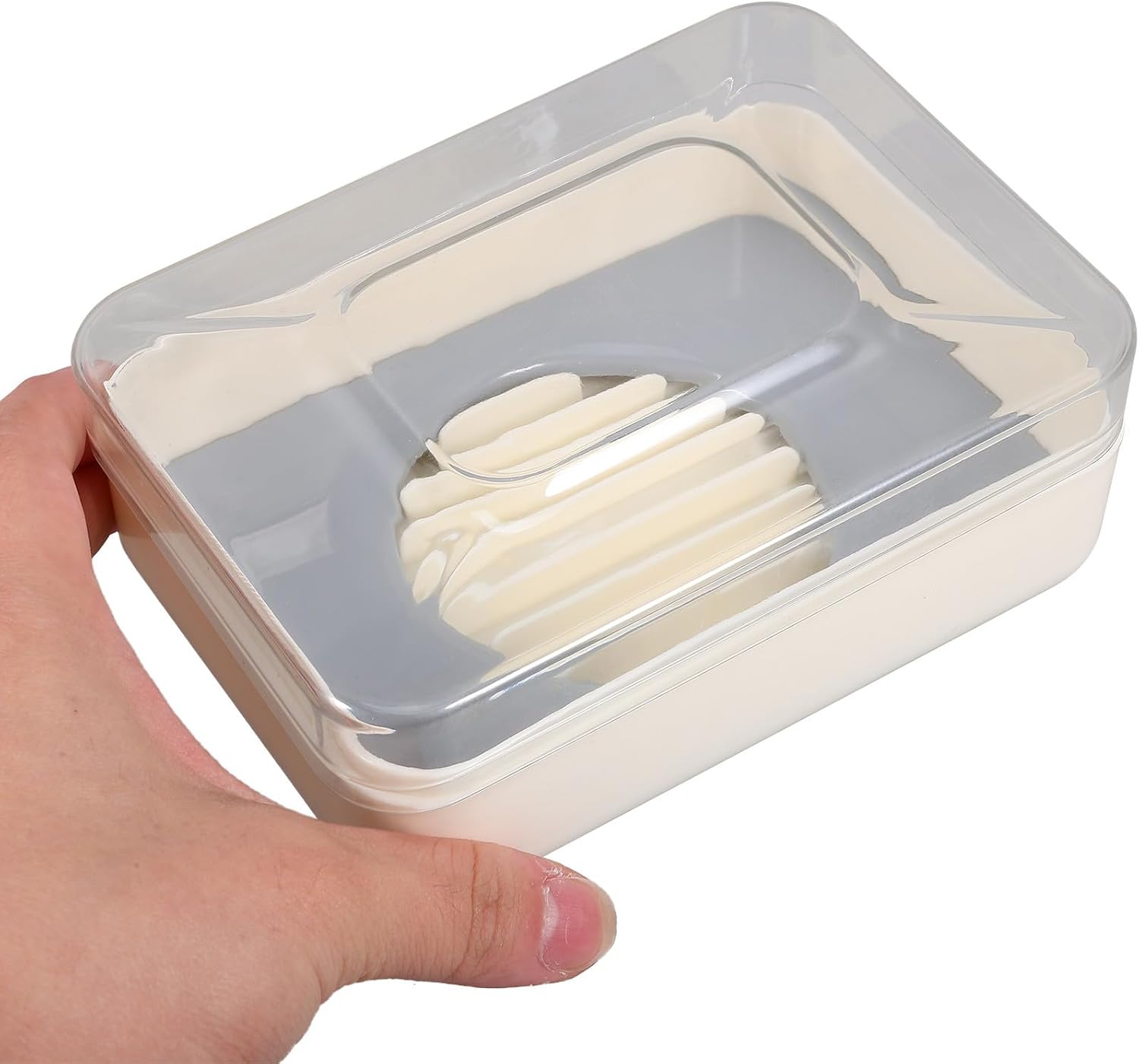 Leakproof Travel Soap Holder with Lid Lightweight Portable Bar Soap Container for Daily Use and Camping Bathroom Storage Sturdy Pp and Pet Material image 4