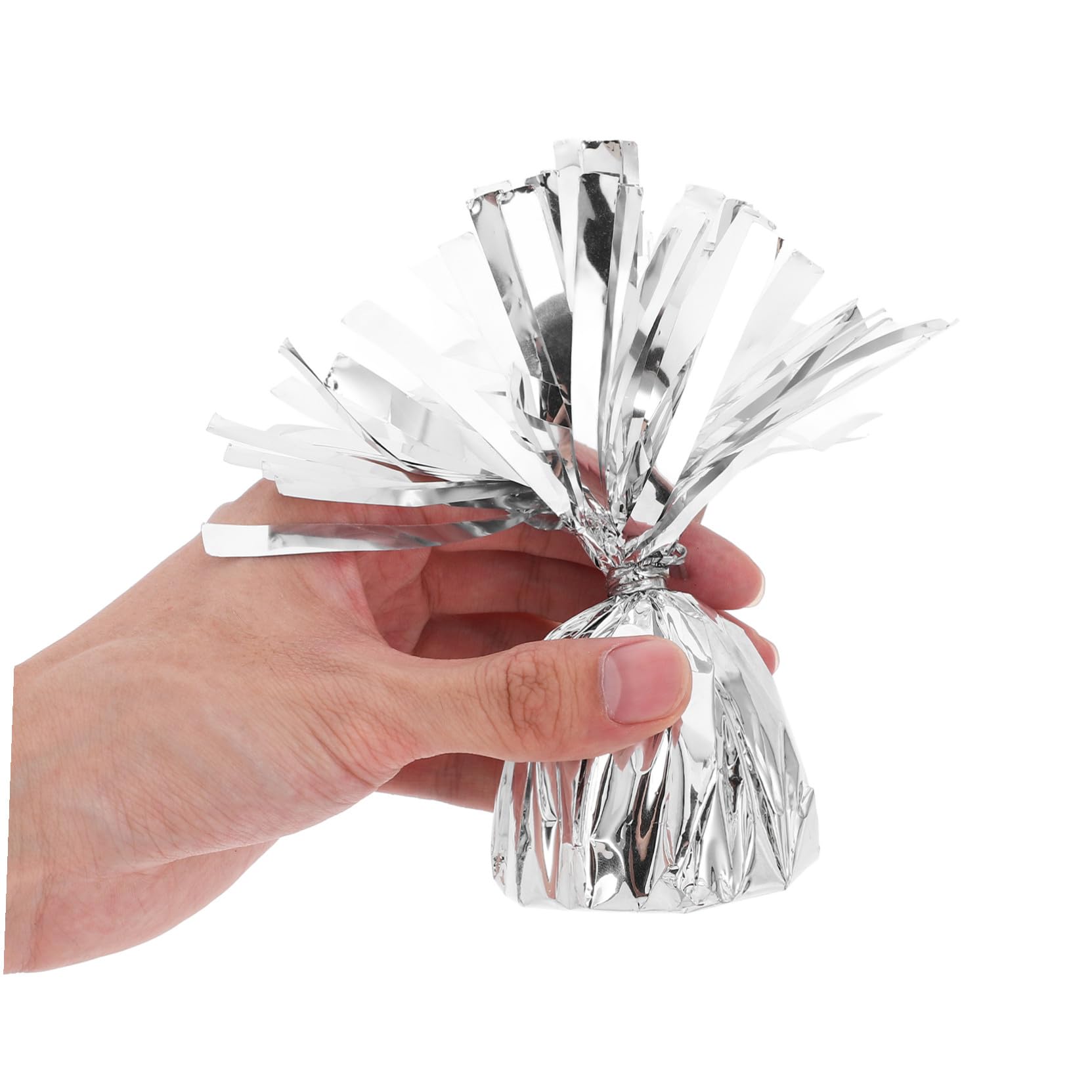 Homoyoyo 6 Stück Ballonbeschwerer Silber Balloon Weight Block für Helium Luftballons Elegantes Design Einfach zu Befestigen Vielseitig für Hochzeit Geburtstag Outdoor und Indoor Party