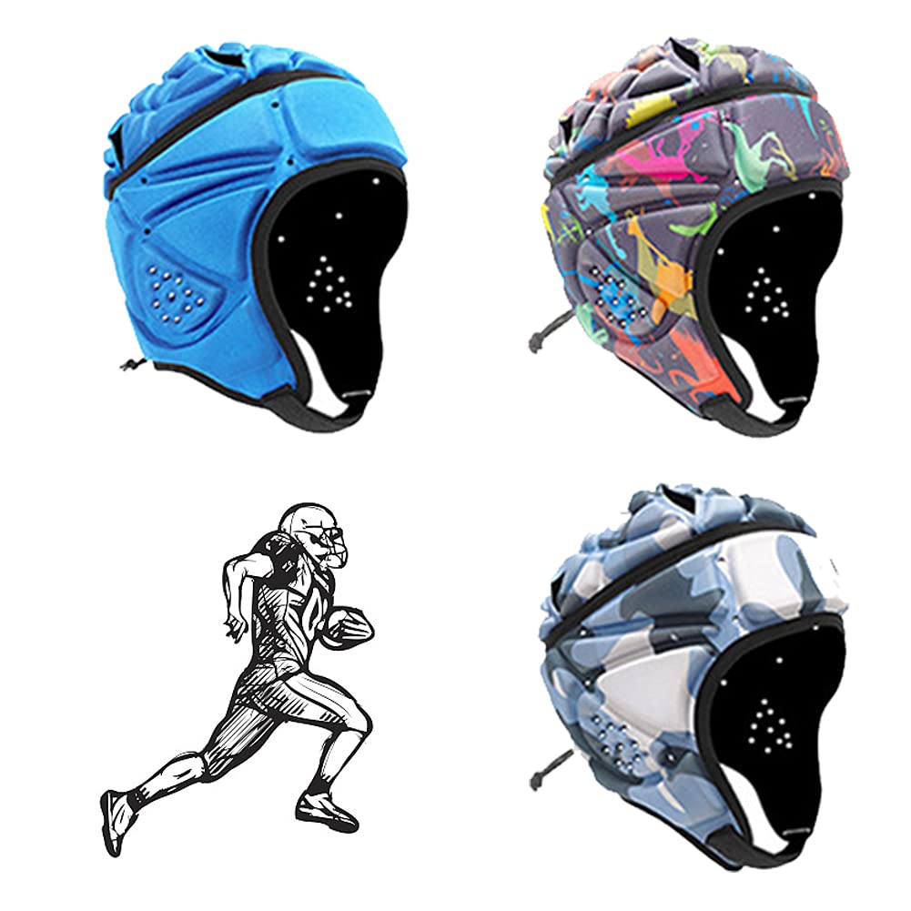 Casque de rugby souple respirant pour sports de plein air, jeunes adultes, drapeau de football, patinage à roulettes, cyclisme et plus encore
