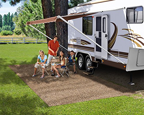 Prest-O-Fit 2-0171 Patio Rug Brown 8 Ft. x 20 Ft. - Thumbnail 3