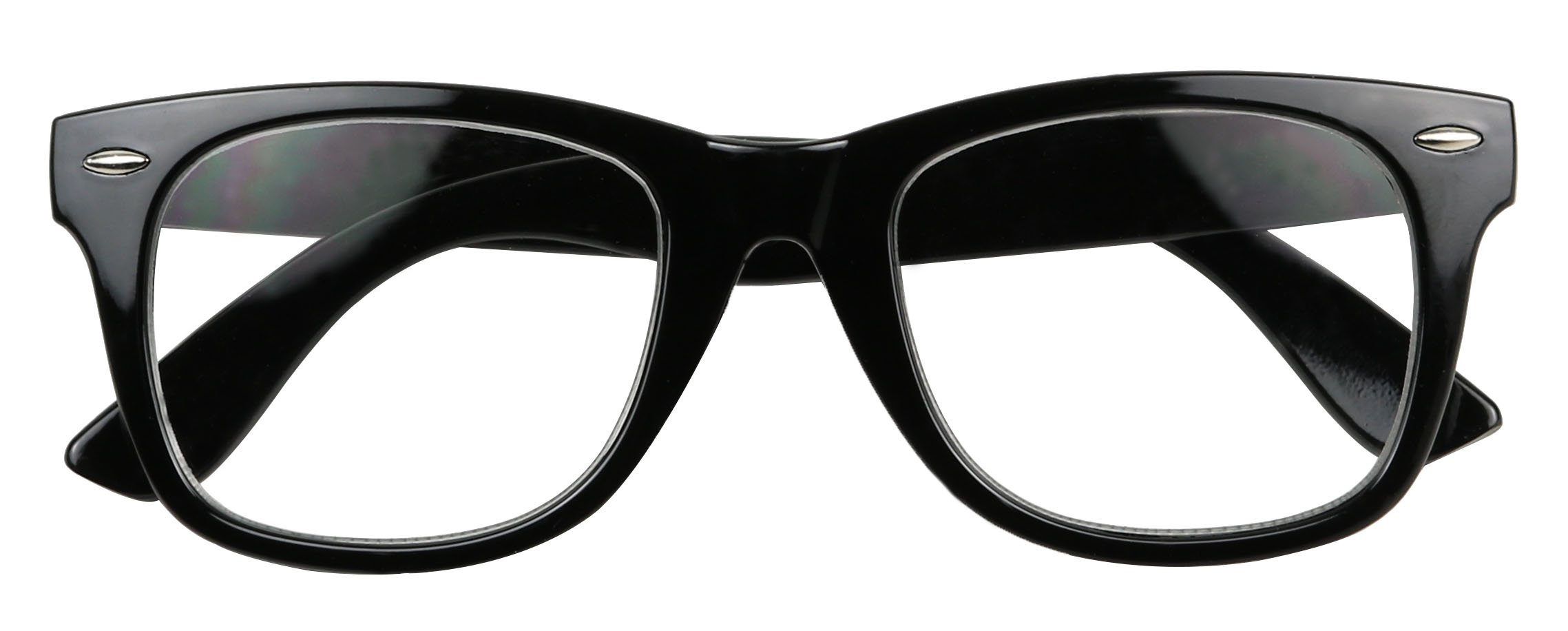 ShadyVEUBasik Eyewear ShadyVEU Classic Round Reading Glasses Readers Vintage 80's Style Optical Vision Magnification Eyeglasses (Black, 3.00)