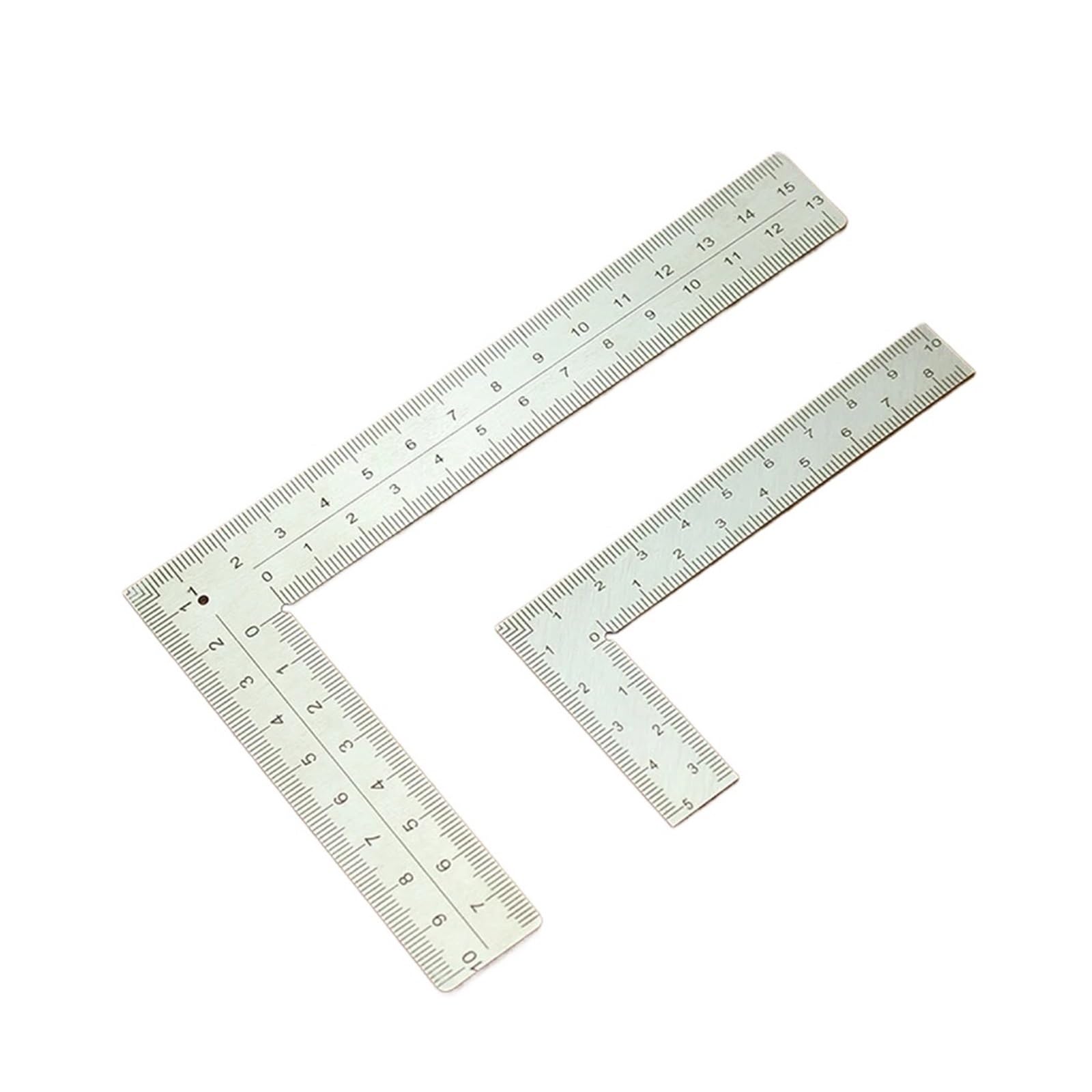 Ozdtlp One Color 1 Pcs 100/150Mm Stainless Steel Square Ruler Right Angle 90 Turning Woodworking Measuring Tool For Carpenter(10X15cm)