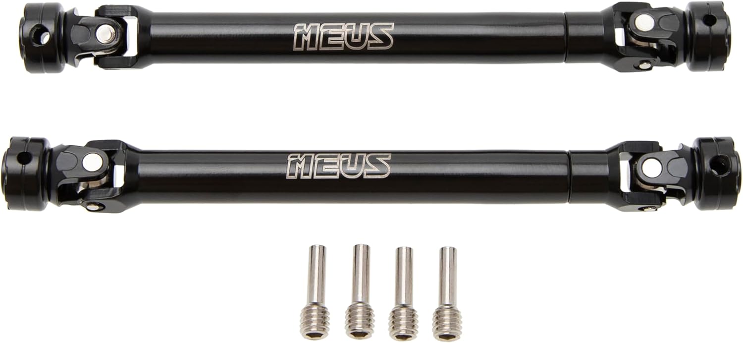 MEUS RACNIG 2pcs SCX10 Driveshafts for 1/10 RC Crawler Axial SCX10/Tamiya CCO1/Redcat Gen8 etc.. (119mm)