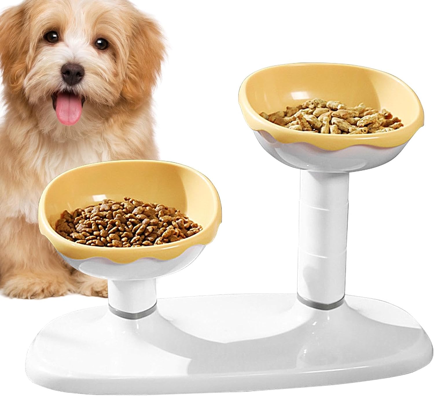 Food and Water Bowls, Adjustable Pet Bowls, Elevated Pet
