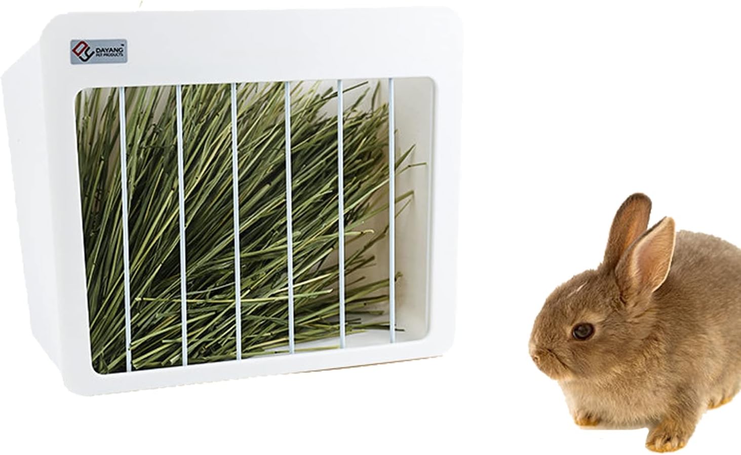 CORHAD Hay Dispenser For Cages Bunny Feeder Iron Holder Sturdy And Easy