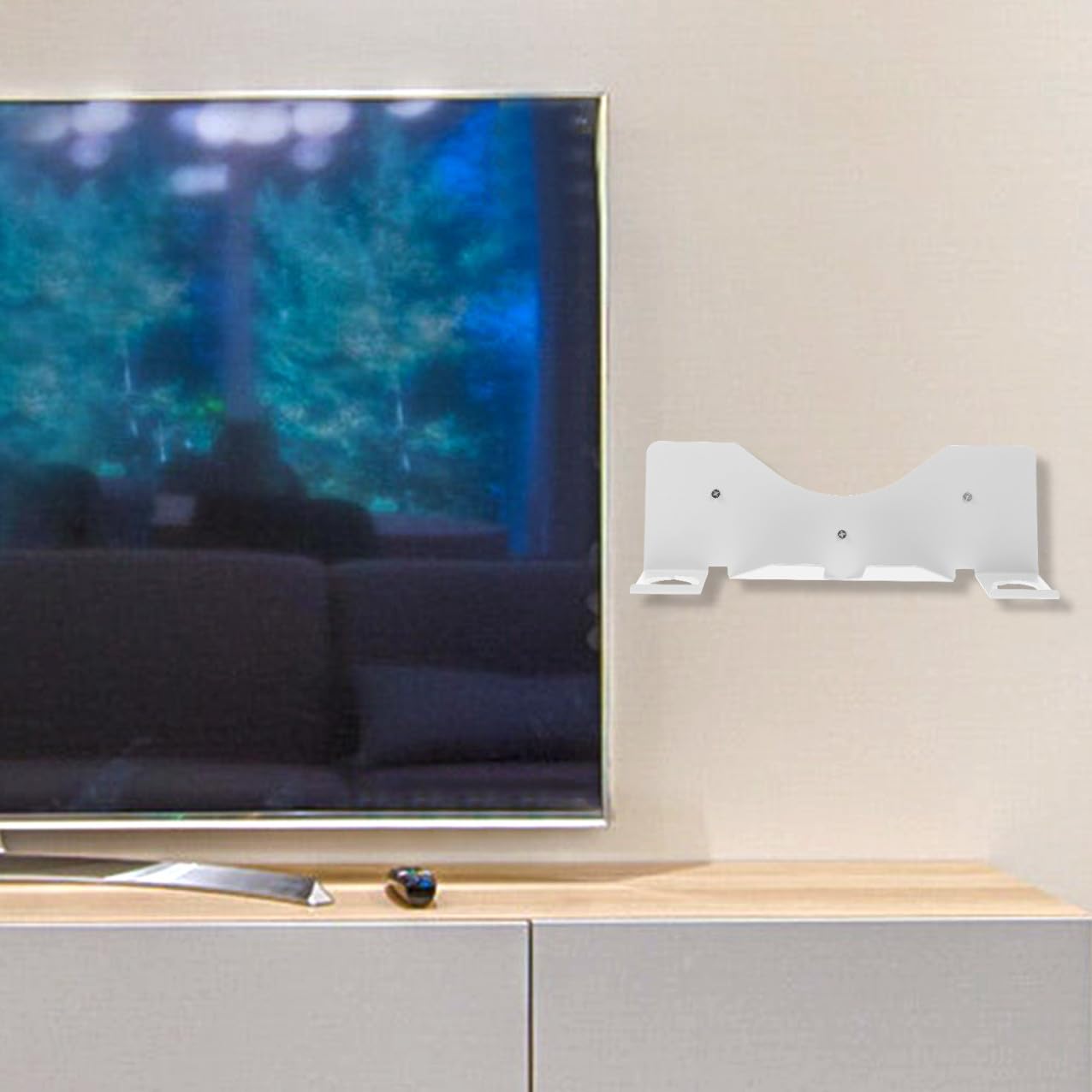 NUOBESTY Supporto da Parete in Ferro Bianco per Visori e Controller Vr Gancio, Organizer Compatto per Display Vr per Uso Quotidiano e Negozi