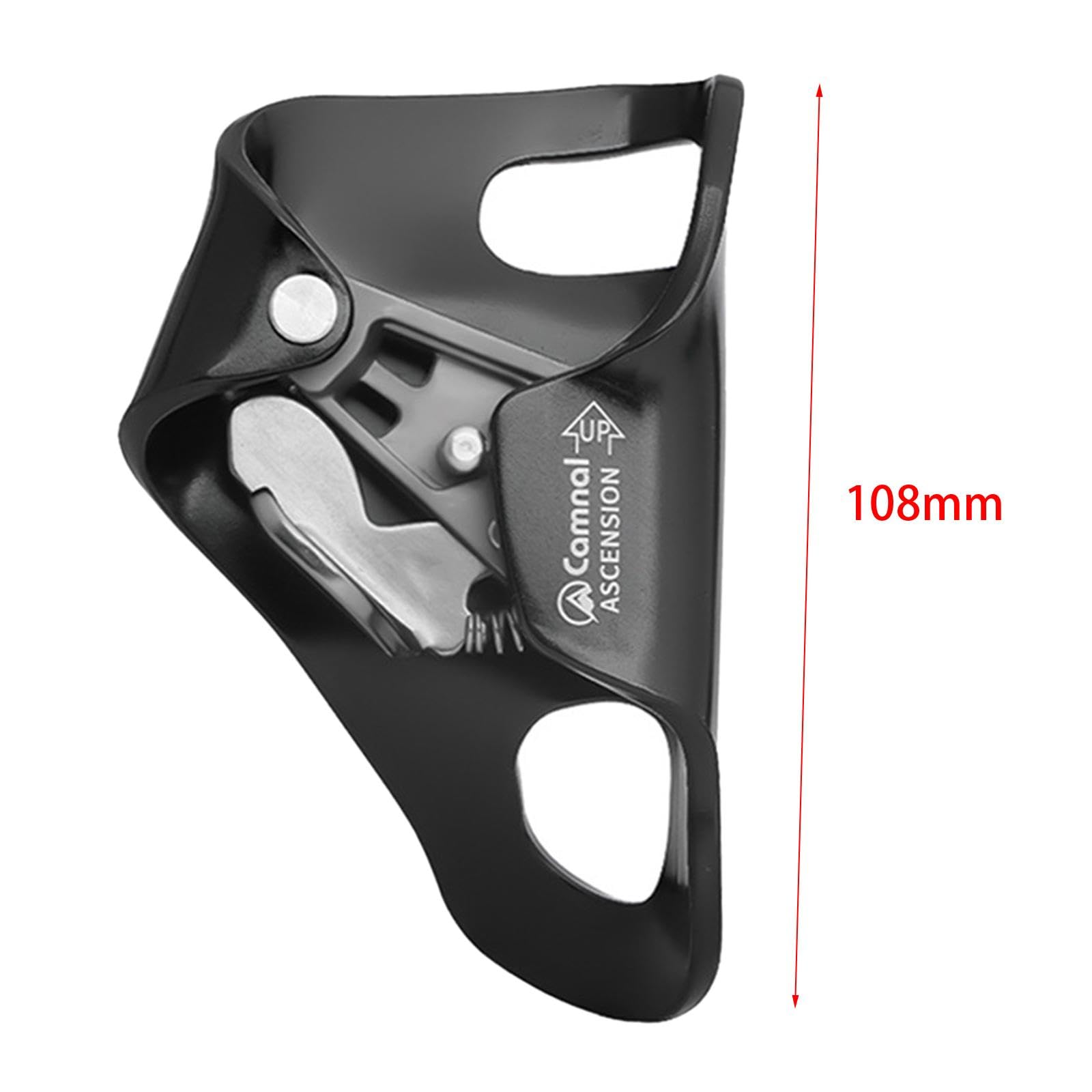 Bruststeigklemme Zum Abseilen Beim Felsklettern, rutschfeste Rigging Klemme, Bauchsteigklemme für Survival Und Bergsteigeraktivitäten, 10 13 Mm Seil,
