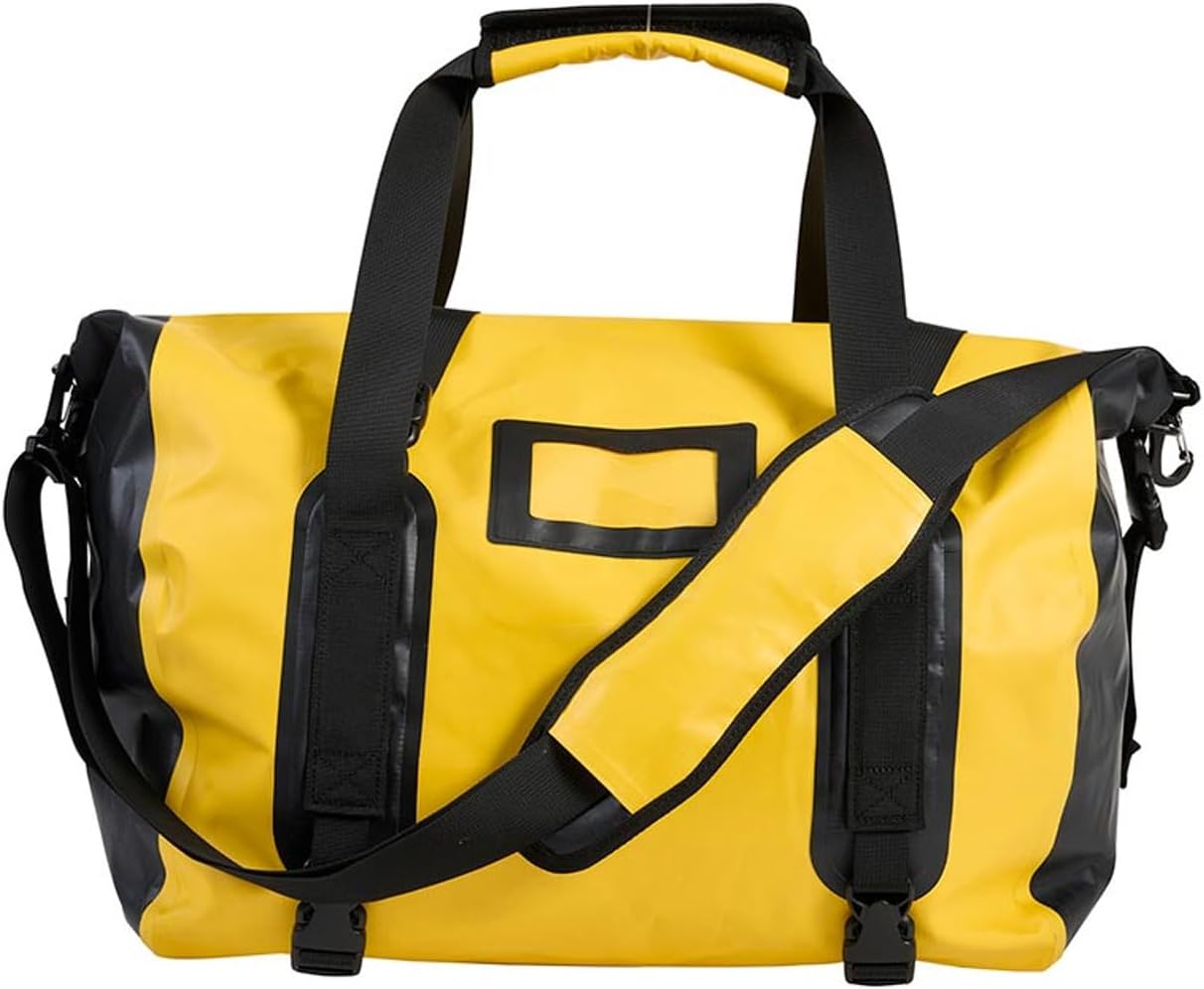 Waterproof Motorcycle Tail Bag – 15L Expandable PVC Saddle Bag with Adjustable Straps for Touring amd Adventure