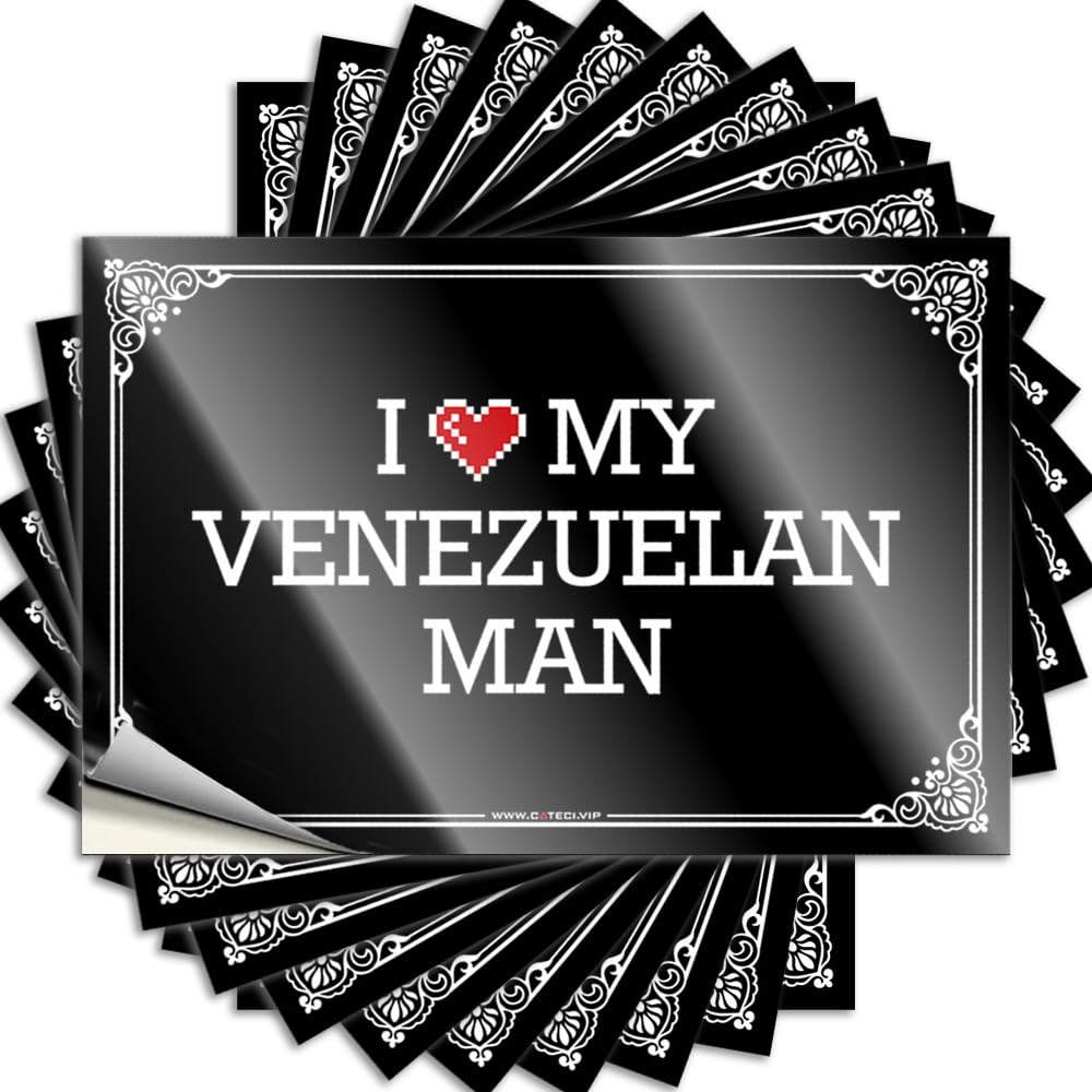 Outdoor Bar Decor Sweet Tattoos - I Love My Venezuelan Man Removable Decal Case Easy Peel for Farmers(6X9CM)