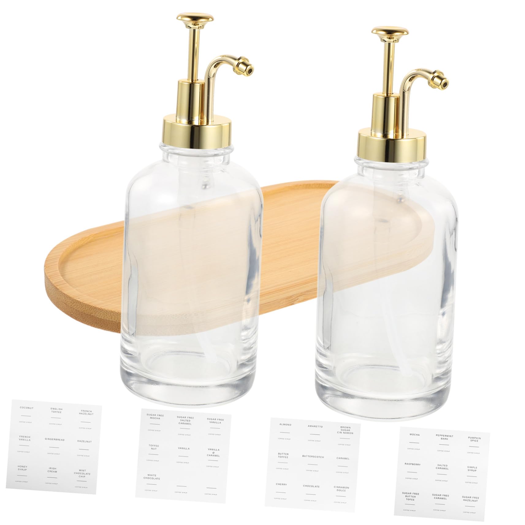 Glas Sirupspender Für Kaffeesirup Ketchup-Spender Mit Pumpe Sirupflasche Aus Glas Für Kaffeebars Wiederverwendbarer Zuckersirup-Spender Glasflasche Zum Aufbewahren Von Sirup