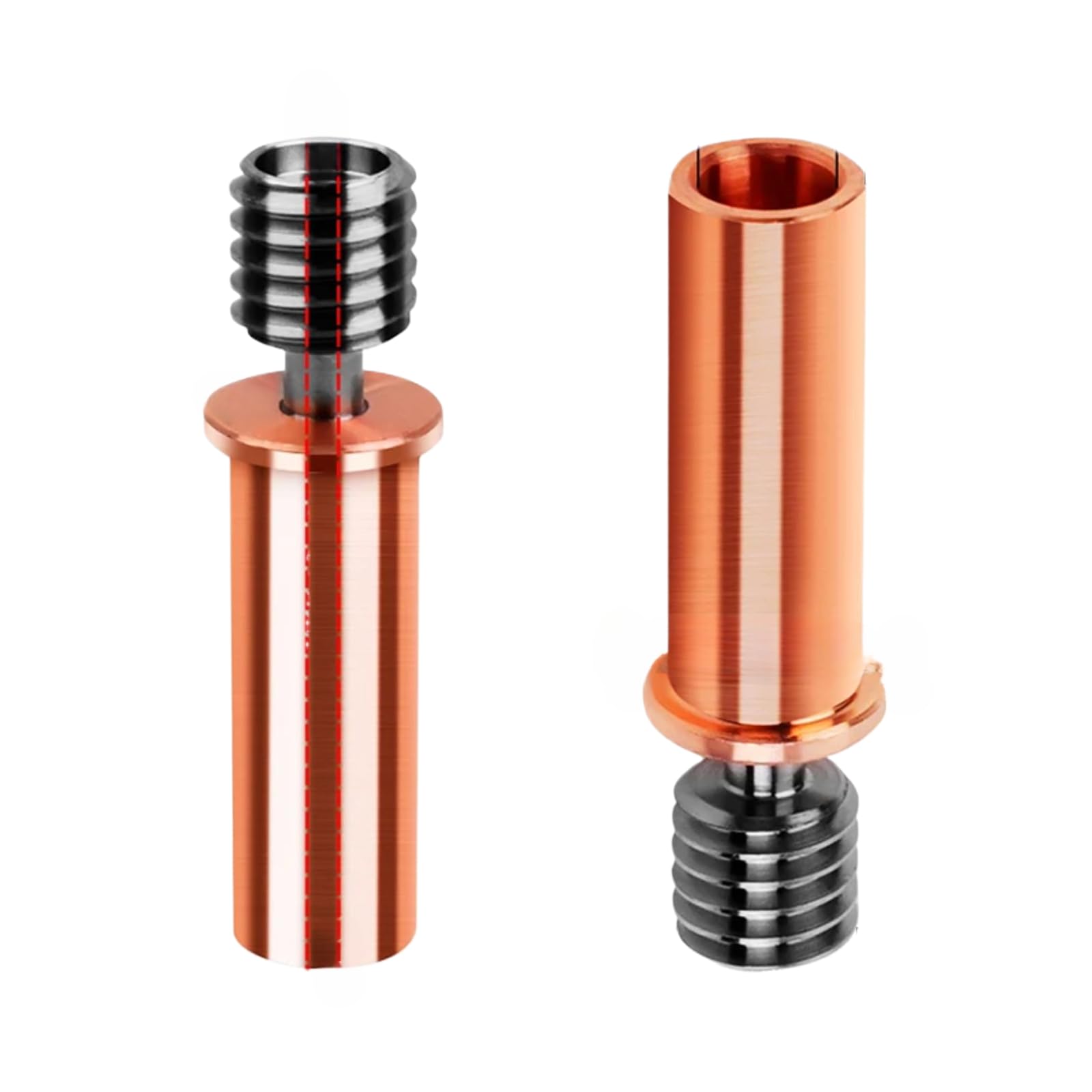 1 pcs Hotend-Kit 24V 60W 0.2 0.4 Düse aus gehärtetem Stahl aus Messing | Druckkopf; für 3D-Drucker; Typ: Hotend(2 Bimetal)