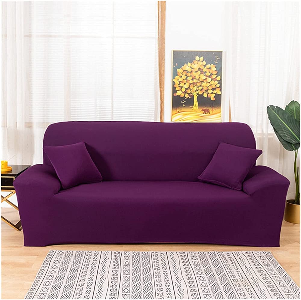 MGEMJMJ Armchair Slipcovers,Living Room Sofa Cover Sofa Cover Elastic Sofa Cover Chair Protection Cover 1/2/3/4 Seat Spandex(Size:2 seater 145-185cm,Color:B)