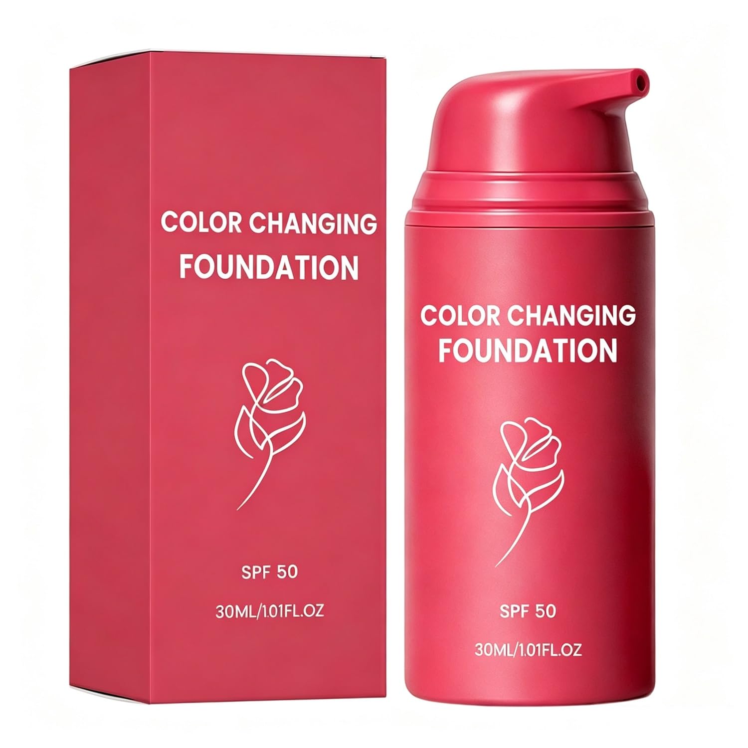 Korean Color Changing Auto Adjusting Tone Foundation for Mature Skin