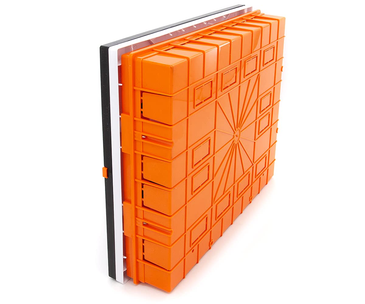 Opbouwzekeringkast IP65 voor vochtige ruimtes, kleine verdeler, 2 rijen, 24 modules, installatie in de tuin of andere buitenruimtes, elektrische verdeelkast