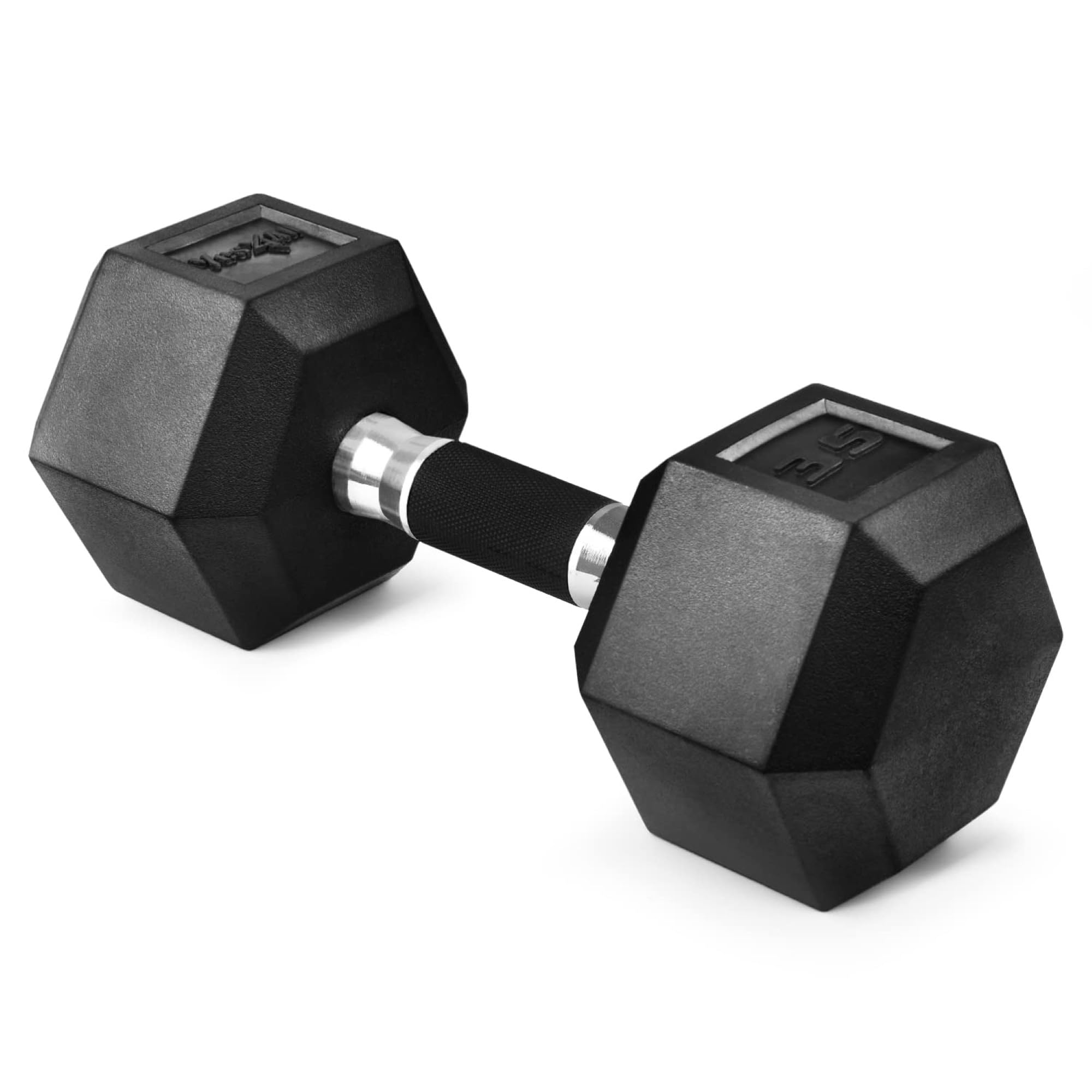 Yes4All Manubri esagonali con impugnatura in gomma – Pesi a mano con antiscivolo 2 – 25 kg singolo