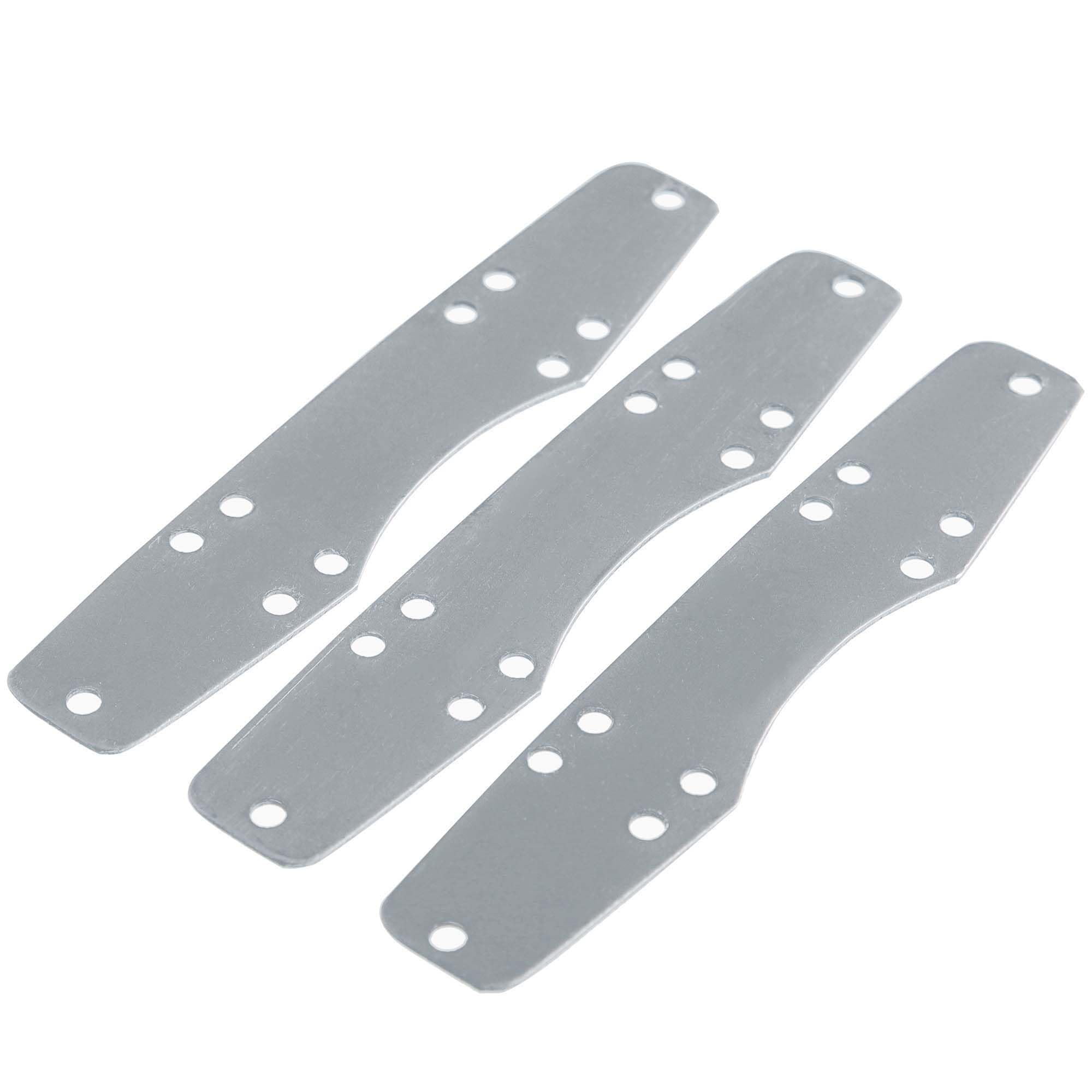 100pcs Steel Lamellar Armor Plates | 20 Gauge Craft Scale Armor | Medieval Plates for Historical Reenactments (Lombardic Byzantine Lamellar for