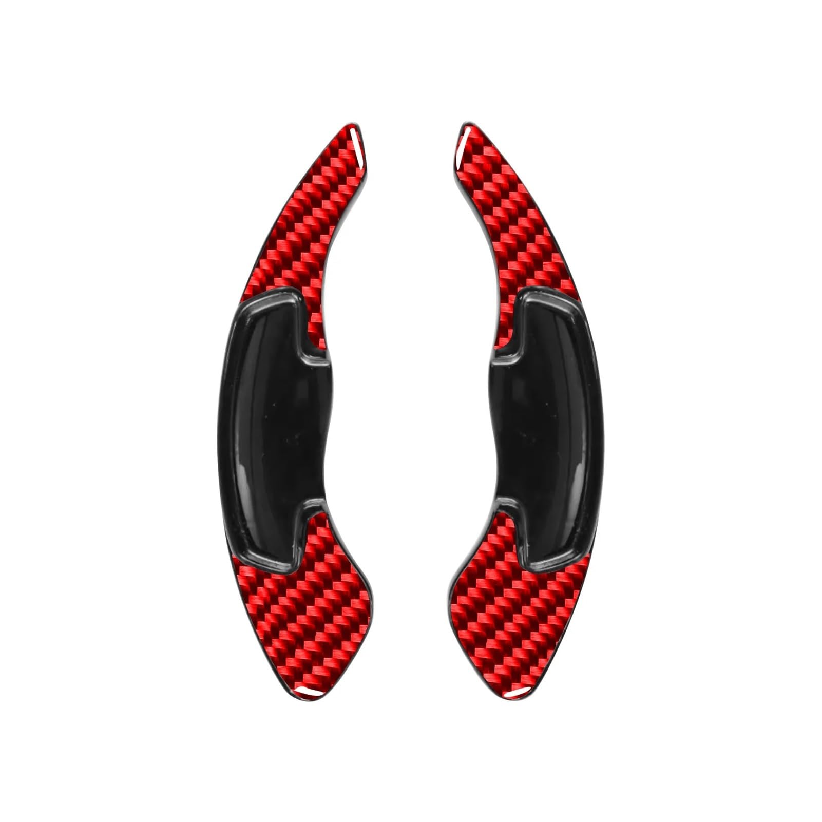 QBKGMEWCA Control Modification Interior Sticker Compatible for Carbon Fiber Shift Paddles Accessories(Type1)