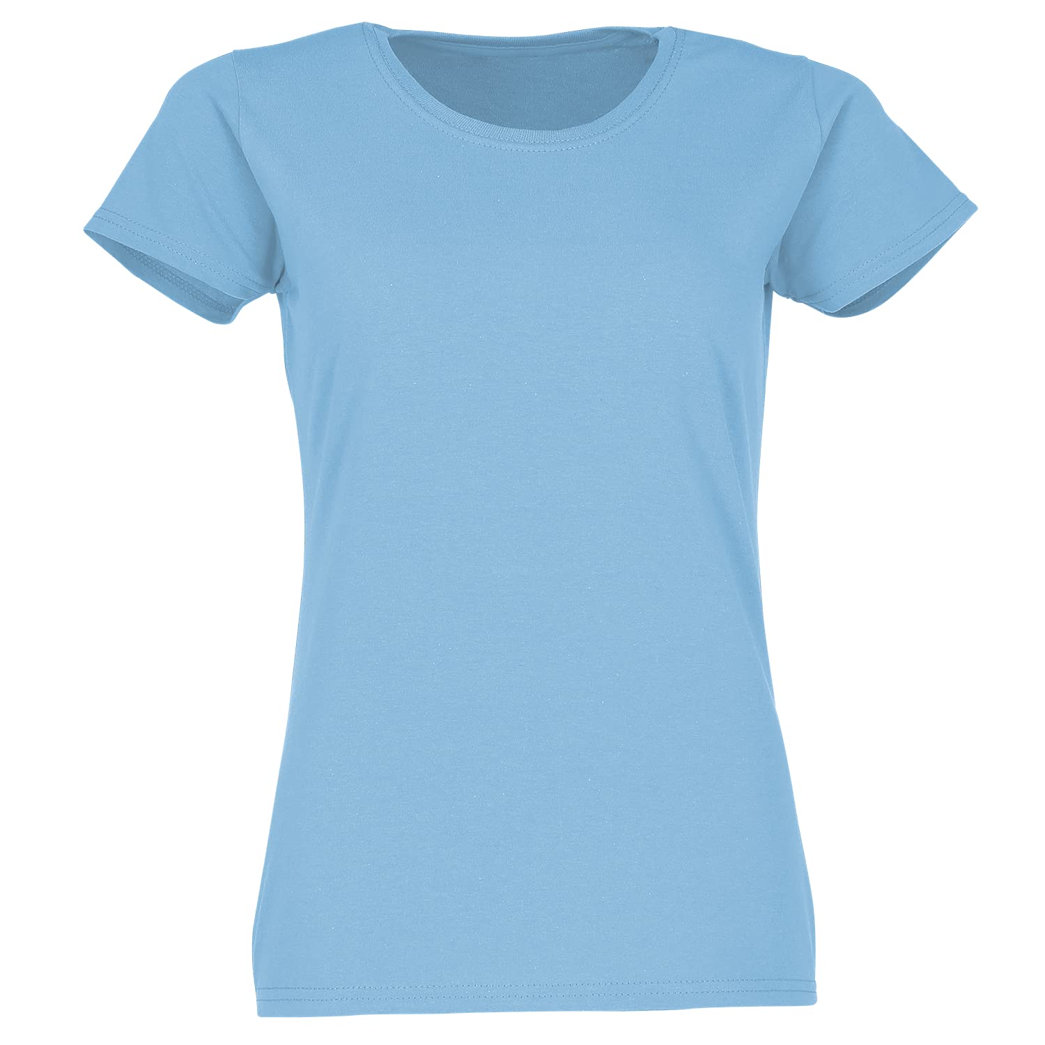 Fruit of the Loom Lady fit Valueweight T Shirt SS050 (XS, Sky Blue)