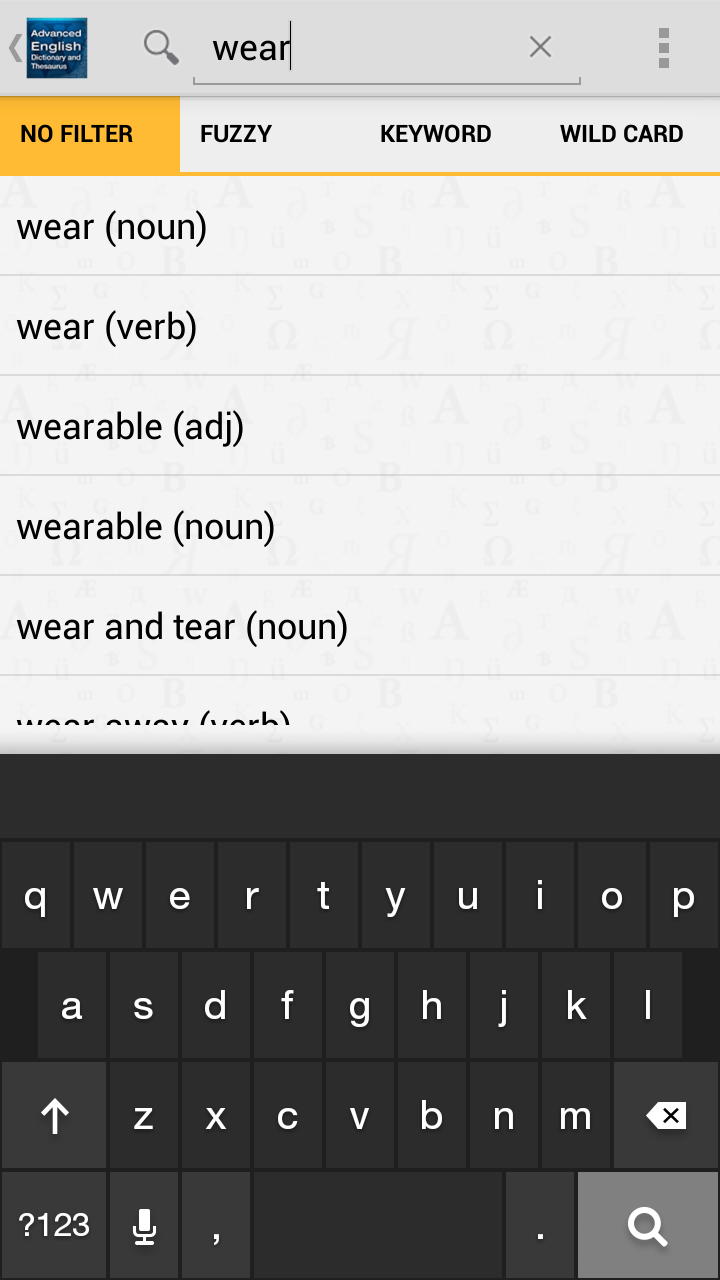 Advanced English Dictionary & Thesaurus App on Amazon Appstore