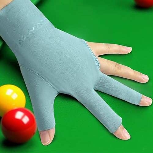Guantes de billar, 1 unidad, dedos abiertos, guantes de billar, guantes de billar, guantes de elastano para mano izquierda, para hombres y mujeres