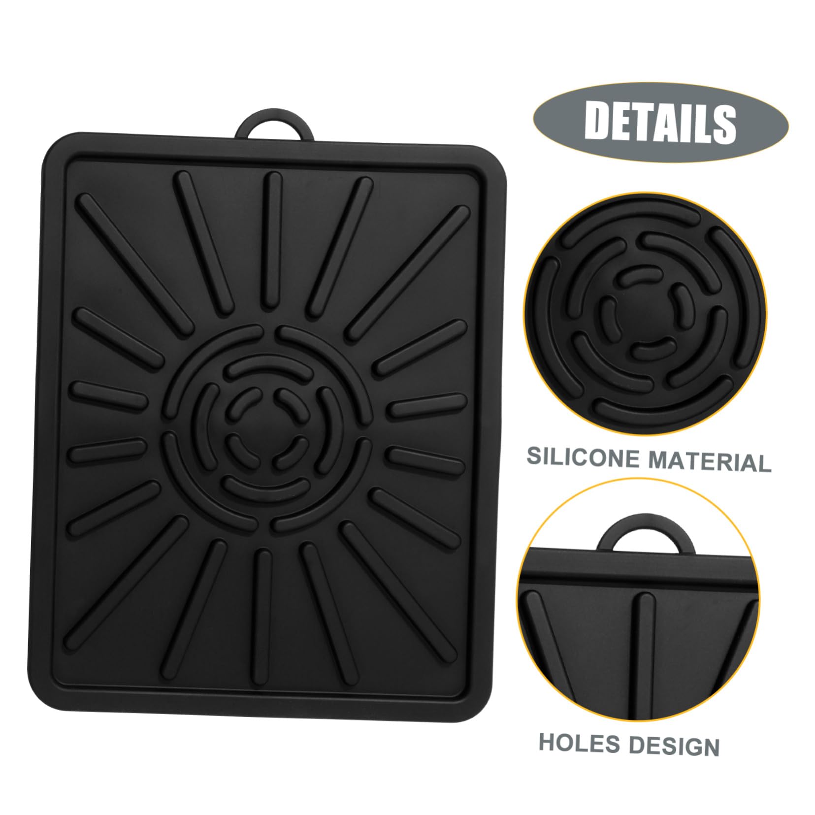 2 Stück Hitzebeständige Silikon Grillmatte mit Ölauffangfunktion Wiederverwendbare Grill abtropfmatte Schützende Backmatte für Vielseitige Grillmodelle Langlebiger Kratzschutz in