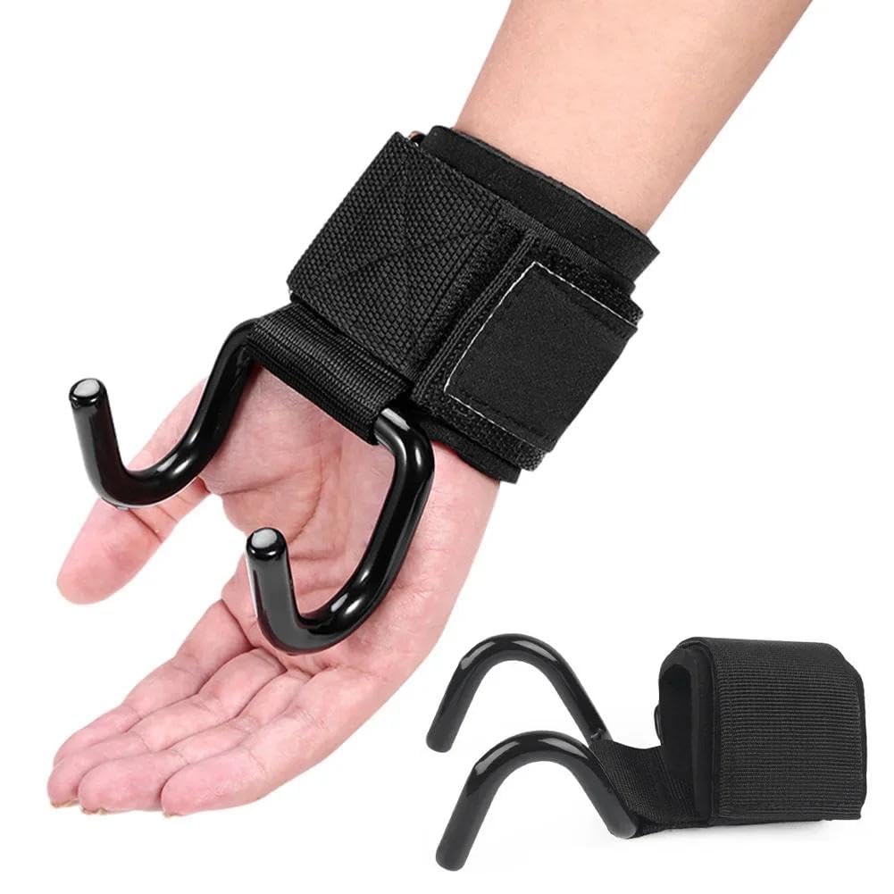 Weight Lifting Hook 1 Pc | Adjustable Wrist Support Hook for Gym Workouts | Heavy Duty Grip Hook for Pull Ups, Deadlifts, Rows, Shrugs & Strength Training | Fitness Exercise Accessory-picture-16