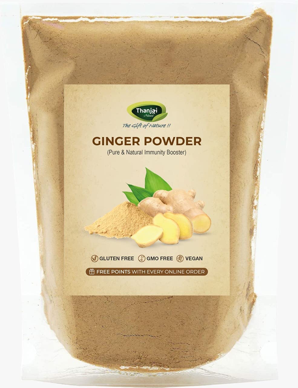 Thanjai Natural 500g Dry Ginger Powder | Ginger Root Powder | Saunth Powder for Cooking, Baking, Seasoning, Cookies, Tea, Ginger Bread, Cakes, Strong Flavor and Highly Aromatic Adrak Powder (500gm) (B09PBBL51M) Amazon Price History, Amazon Price Tracker
