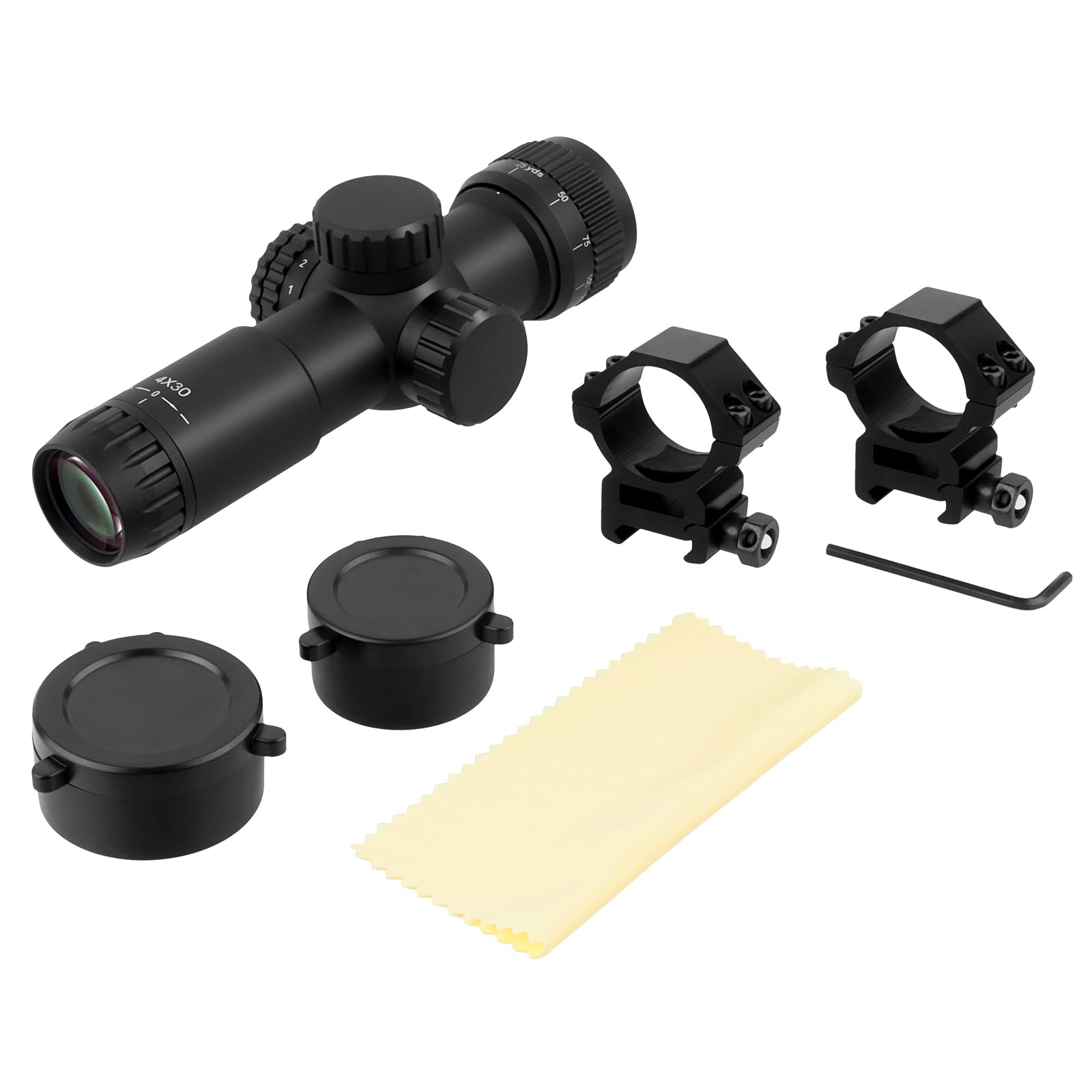 Amazon.co.jp: FOCUHUNTER 4x30 AO 超コンパクトスコープ長さ16.5cm 赤