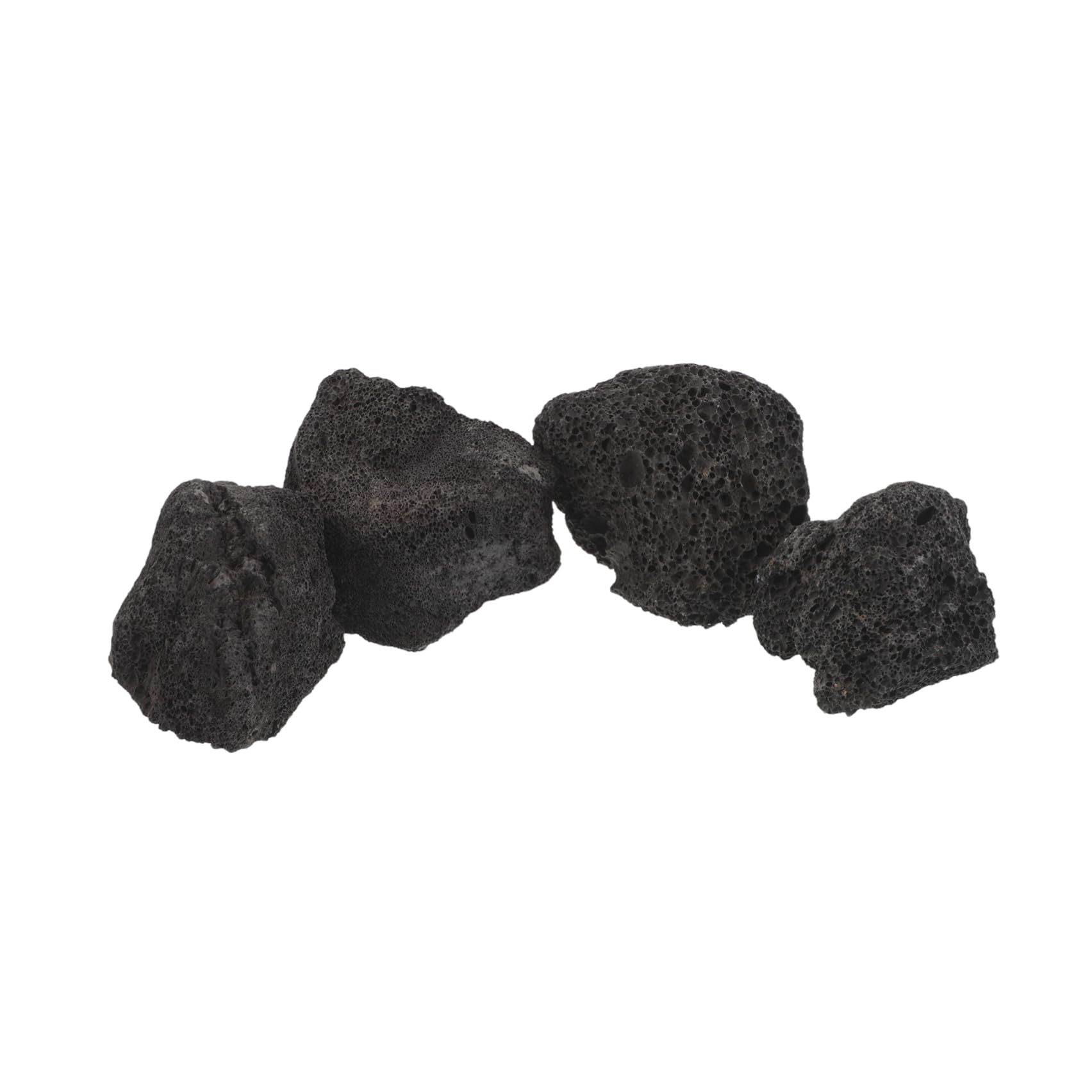 Sosoport Diffusore Pezzi Lavica in Essenziali Pietra Oli di 4 Nera | Dimensione 5-8cm, Forma Naturale, Decorazione Contemporanea, Uso in Camera da Letto e Ambienti Spa