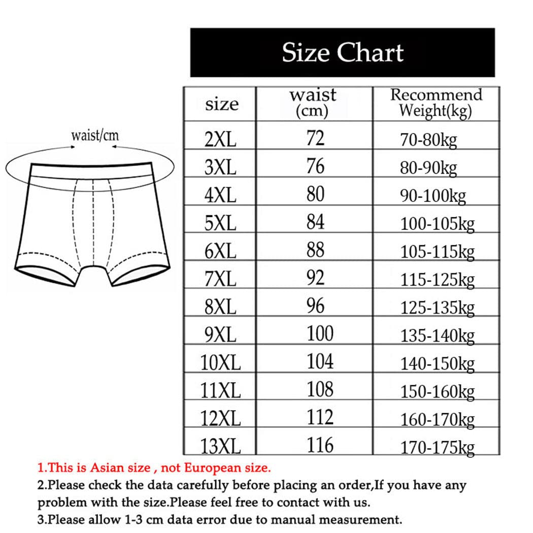 keusyoi 4 Pz/lotto Oversize Degli Uomini Boxer Pantaloncini Mens Mutandine Uomo Underwer Mutandine Uomo Underwer Boxer